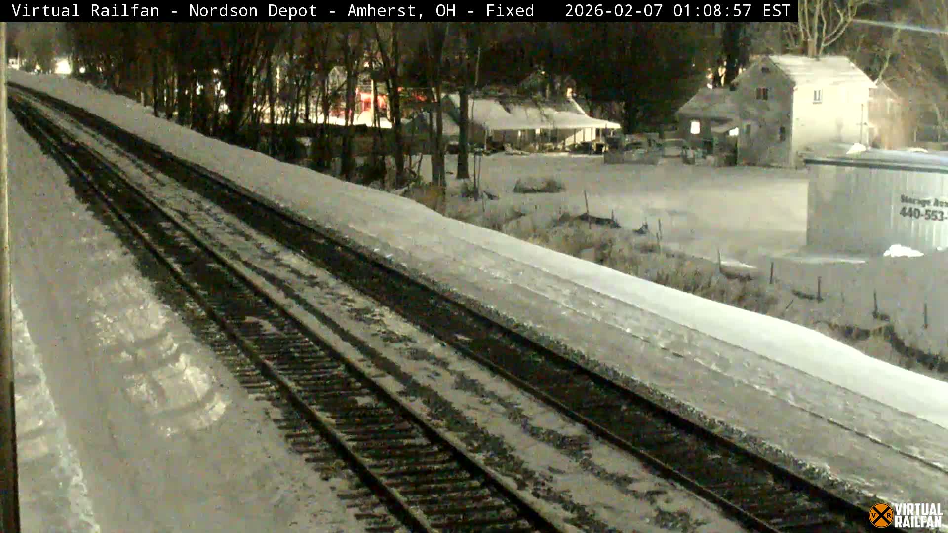Ohio, Amherst City & Nordson Depot & Rail Crossing towards West Live Cam - Amherst, Lorain, Ohio, USA