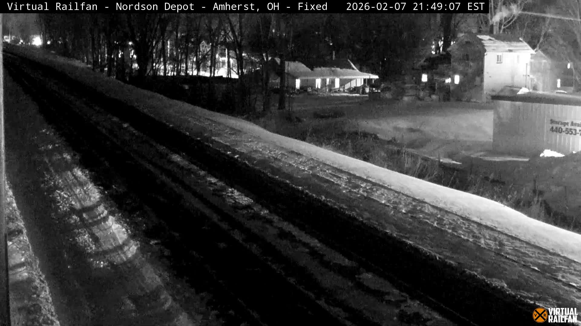 Ohio, Amherst City & Nordson Depot & Rail Crossing towards West Live Cam - Amherst, Lorain, Ohio, USA