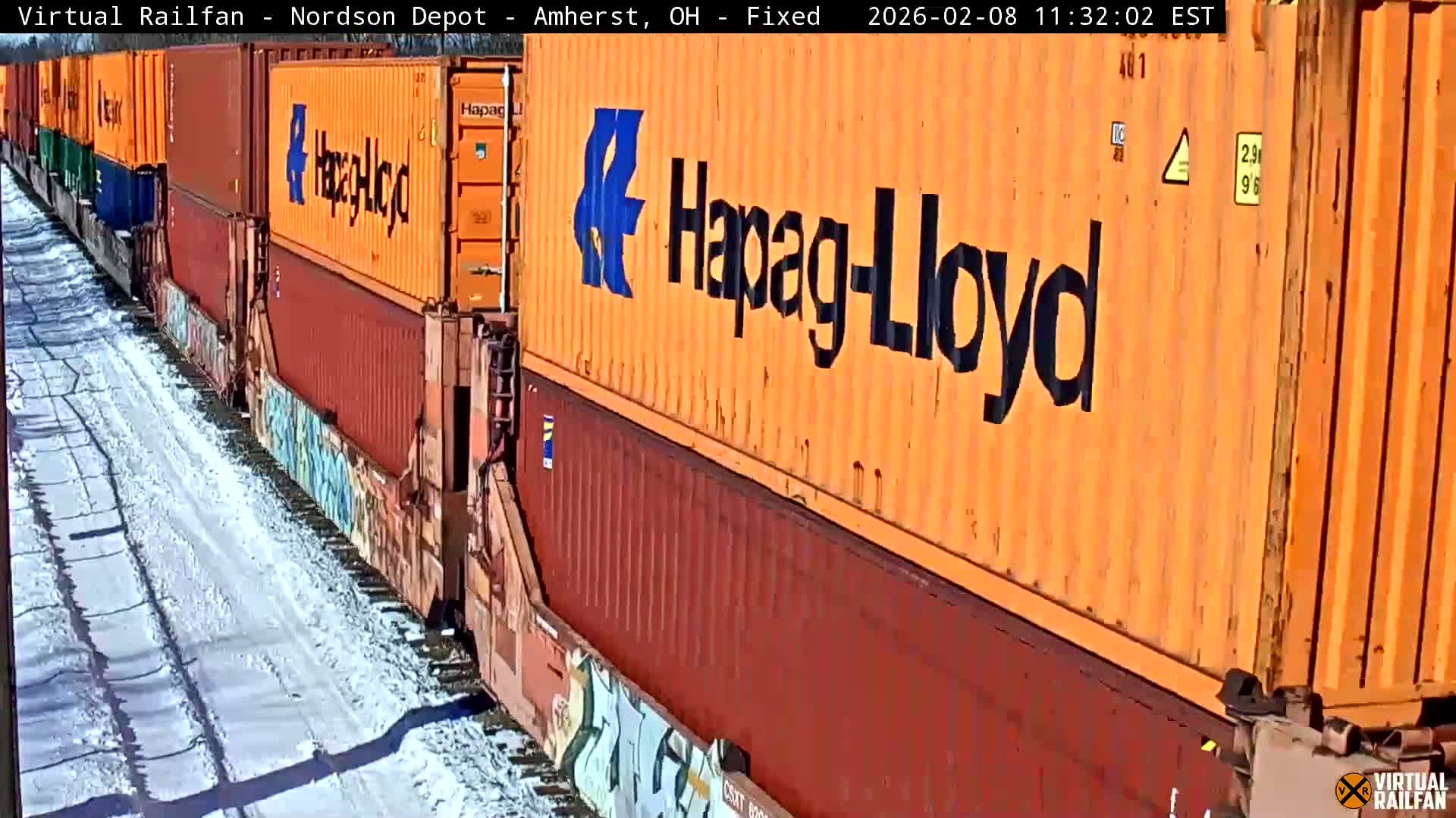 Ohio, Amherst City & Nordson Depot & Rail Crossing towards West Live Cam - Amherst, Lorain, Ohio, USA