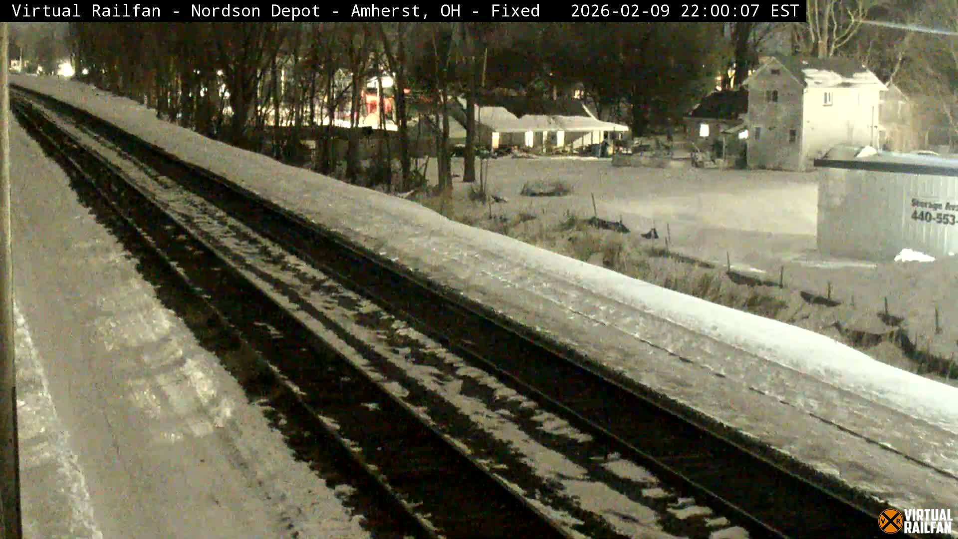 Ohio, Amherst City & Nordson Depot & Rail Crossing towards West Live Cam - Amherst, Lorain, Ohio, USA