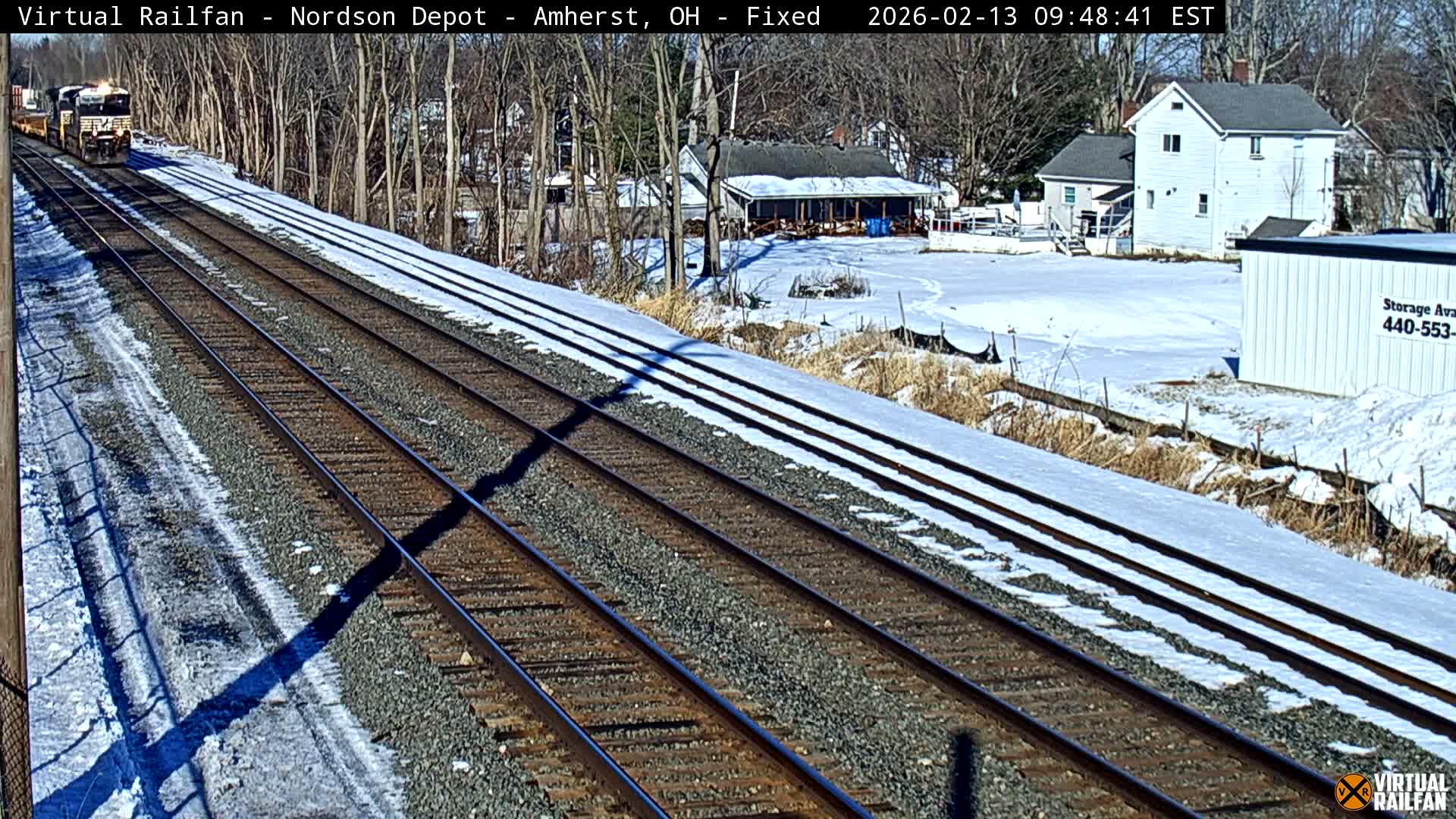 Ohio, Amherst City & Nordson Depot & Rail Crossing towards West Live Cam - Amherst, Lorain, Ohio, USA