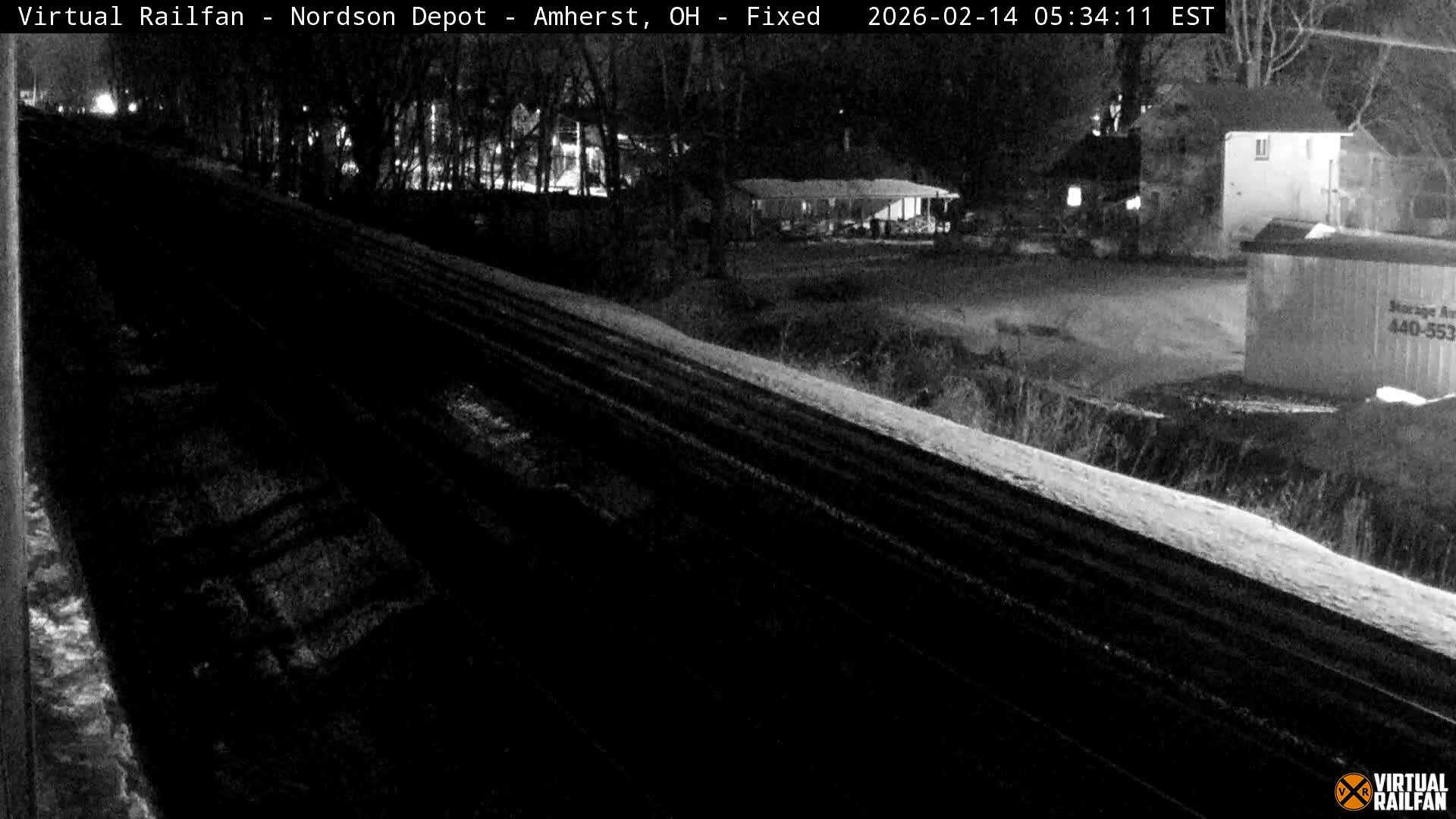 Ohio, Amherst City & Nordson Depot & Rail Crossing towards West Live Cam - Amherst, Lorain, Ohio, USA