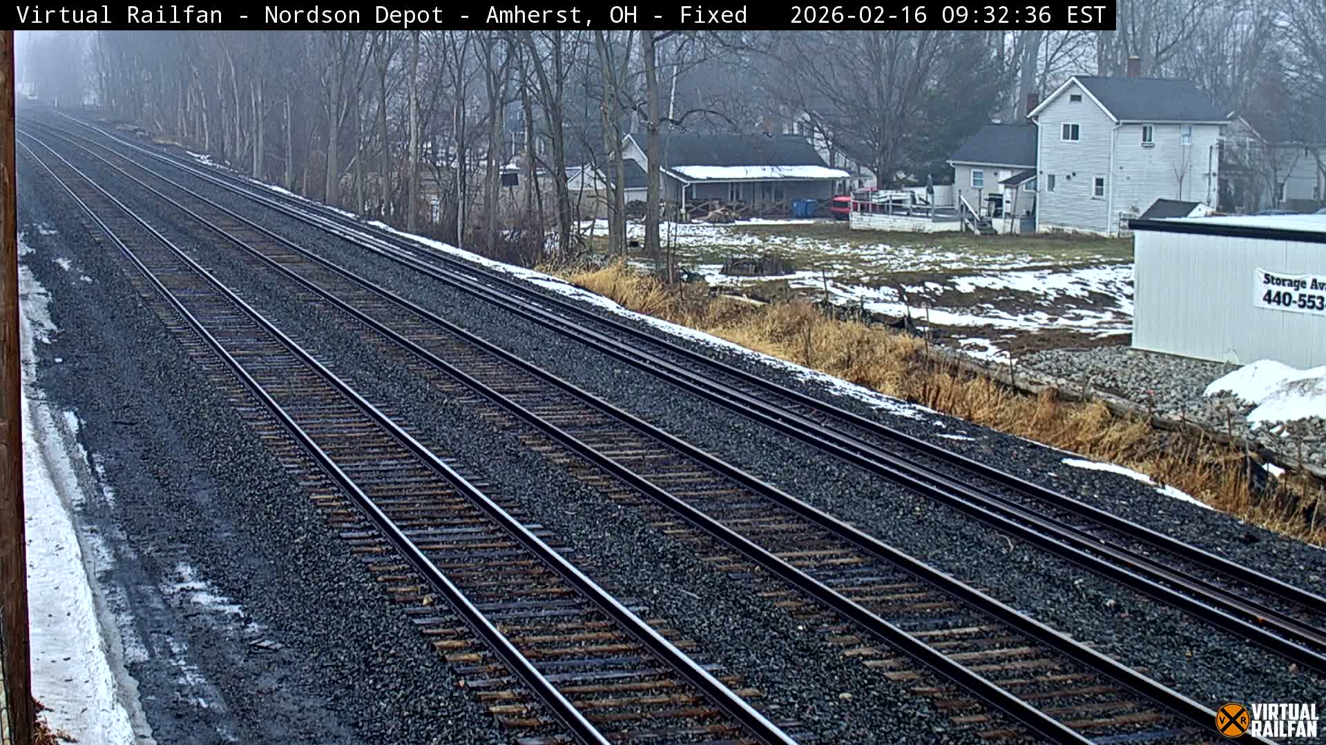 Ohio, Amherst City & Nordson Depot & Rail Crossing towards West Live Cam - Amherst, Lorain, Ohio, USA