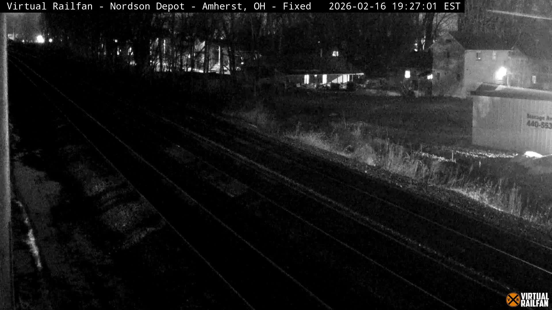 Ohio, Amherst City & Nordson Depot & Rail Crossing towards West Live Cam - Amherst, Lorain, Ohio, USA