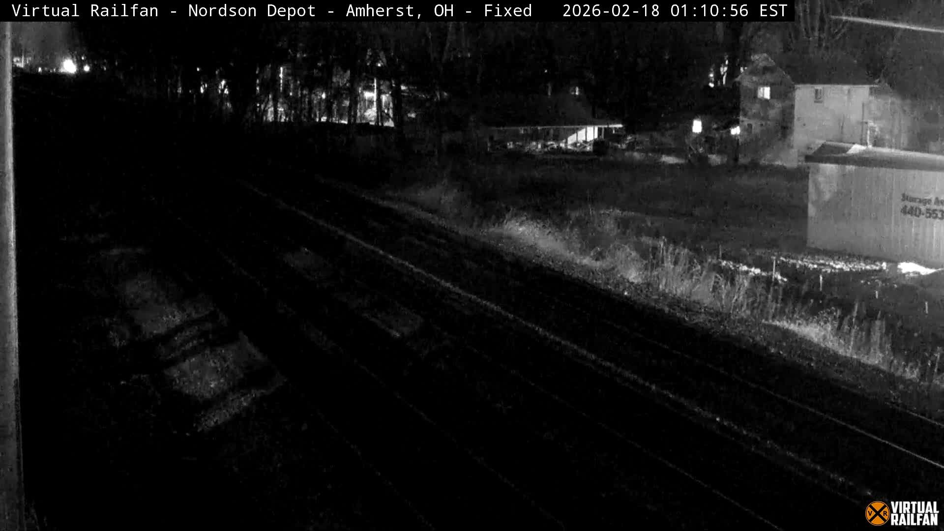 Ohio, Amherst City & Nordson Depot & Rail Crossing towards West Live Cam - Amherst, Lorain, Ohio, USA