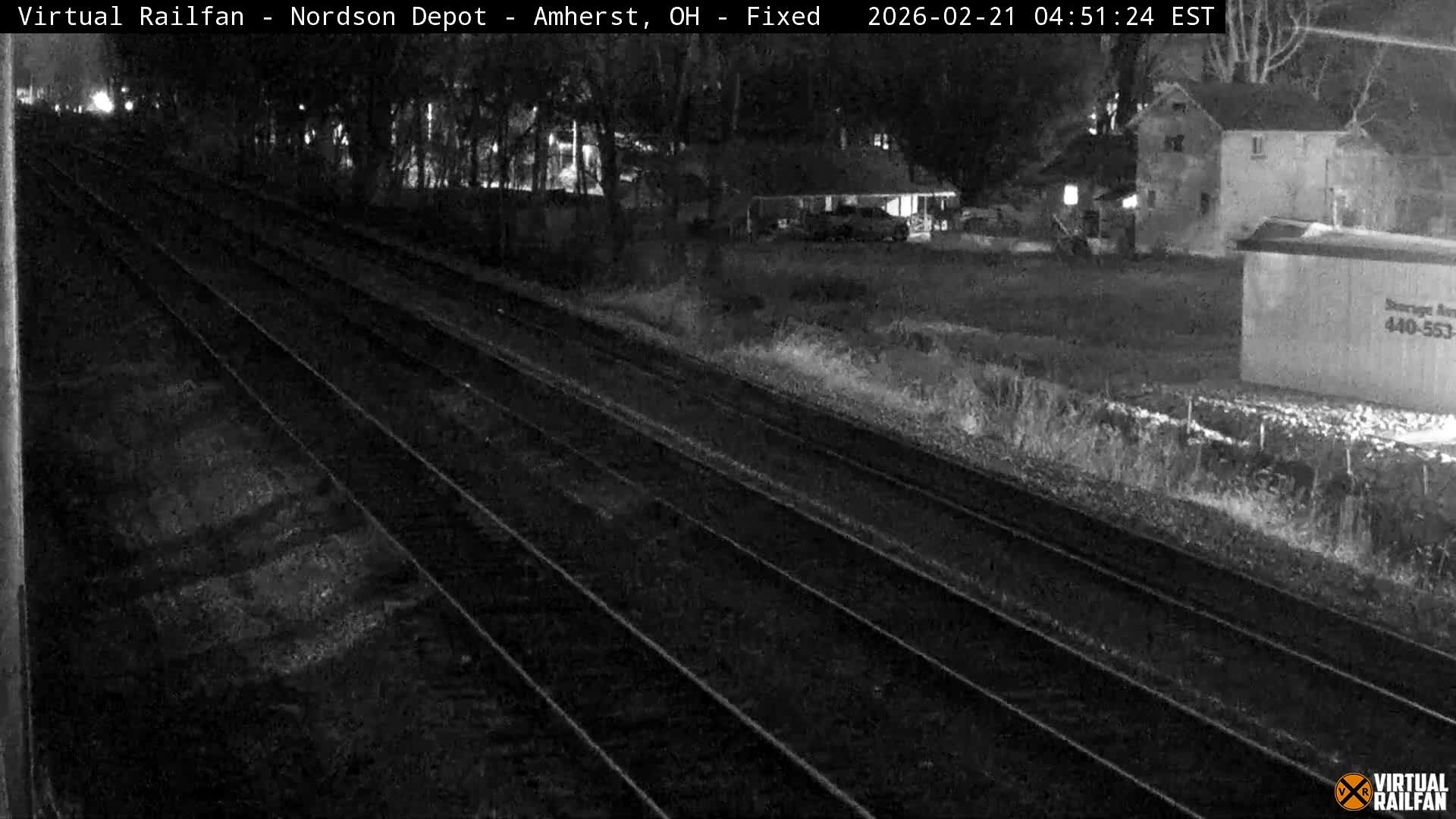 Ohio, Amherst City & Nordson Depot & Rail Crossing towards West Live Cam - Amherst, Lorain, Ohio, USA