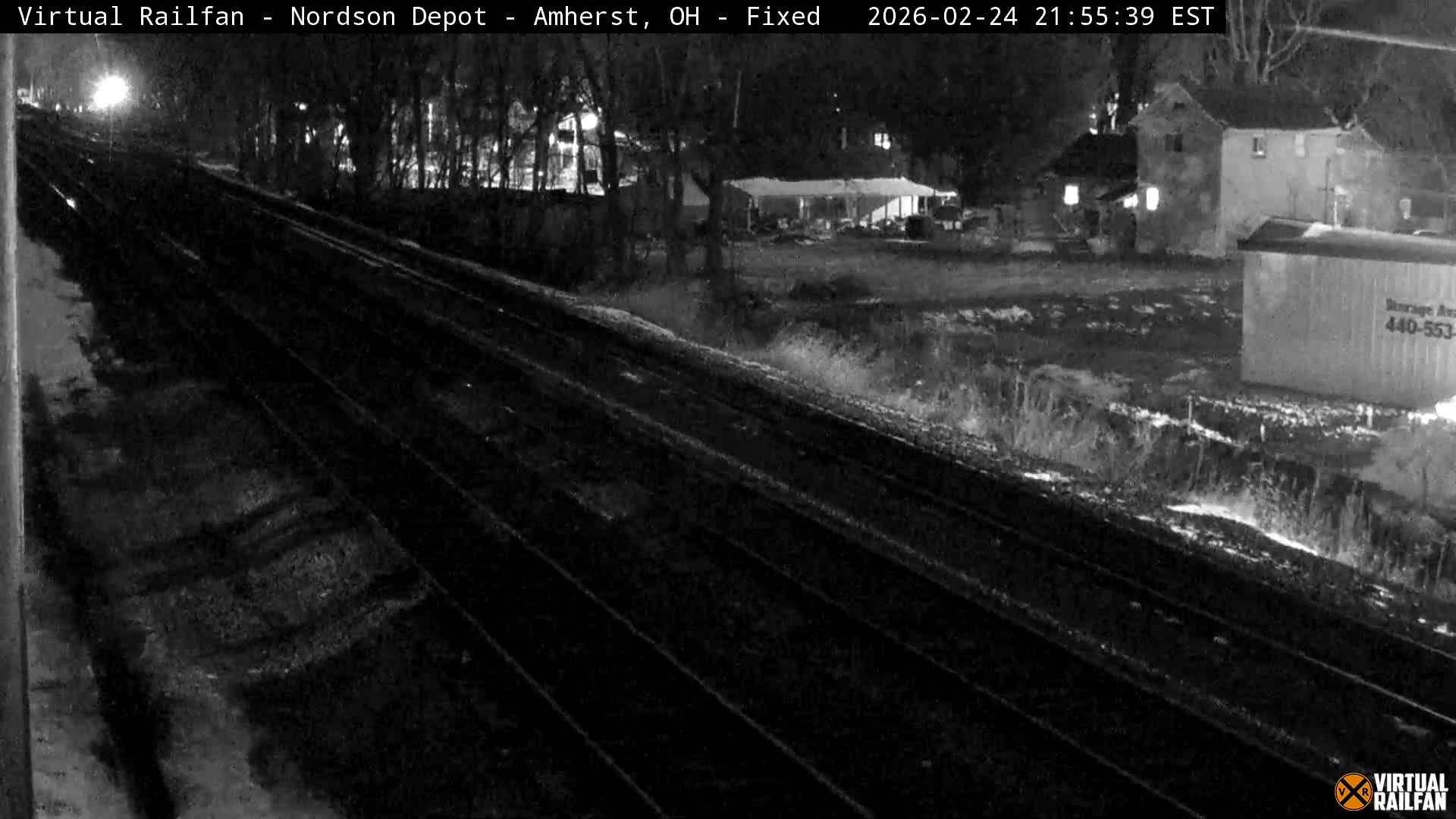 Ohio, Amherst City & Nordson Depot & Rail Crossing towards West Live Cam - Amherst, Lorain, Ohio, USA