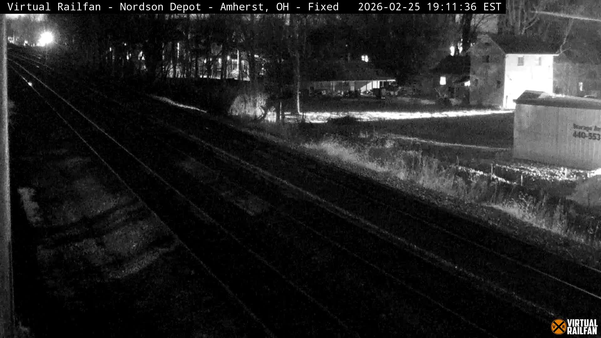 Ohio, Amherst City & Nordson Depot & Rail Crossing towards West Live Cam - Amherst, Lorain, Ohio, USA