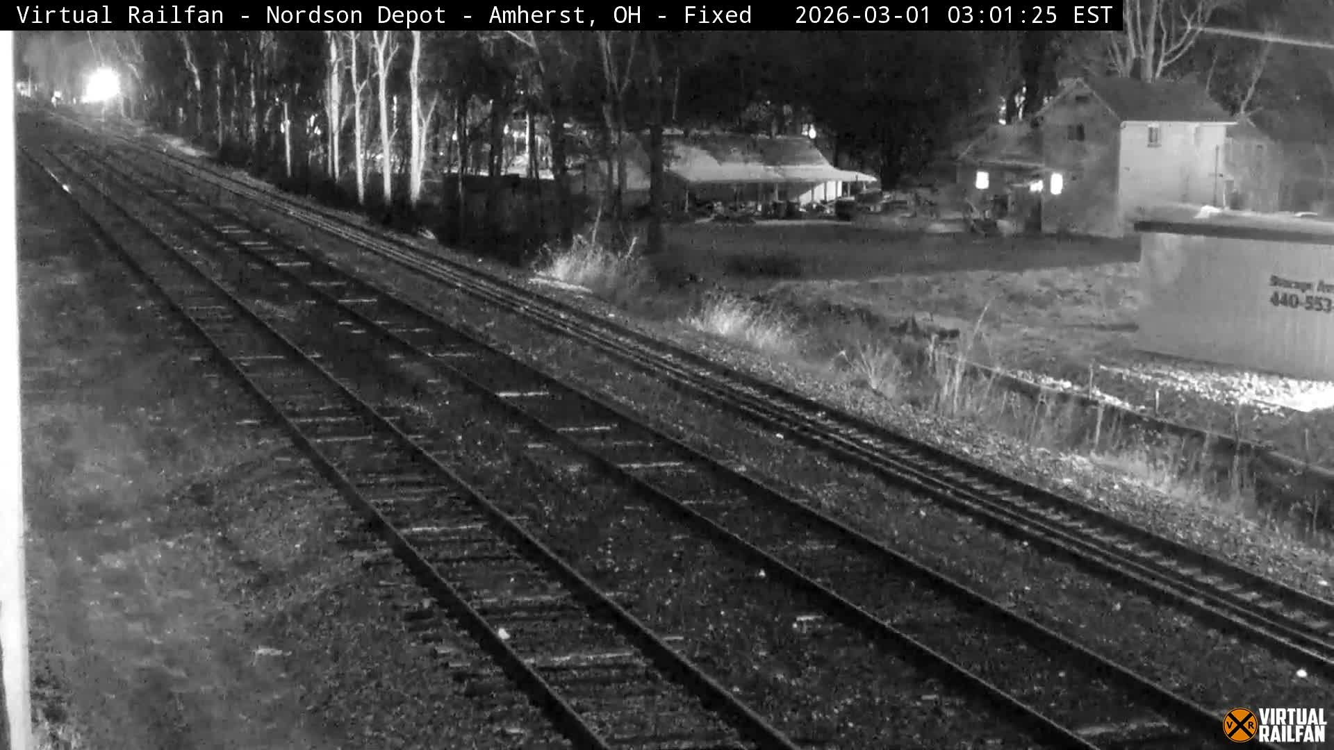 Ohio, Amherst City & Nordson Depot & Rail Crossing towards West Live Cam - Amherst, Lorain, Ohio, USA