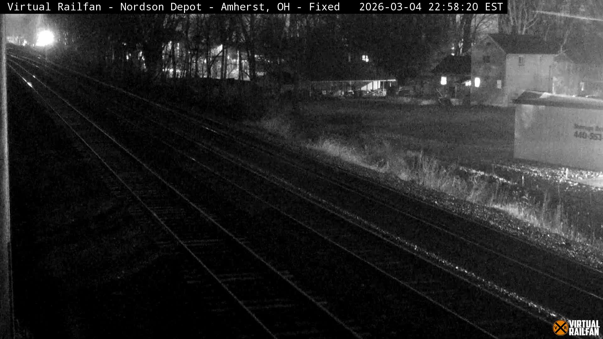 Ohio, Amherst City & Nordson Depot & Rail Crossing towards West Live Cam - Amherst, Lorain, Ohio, USA