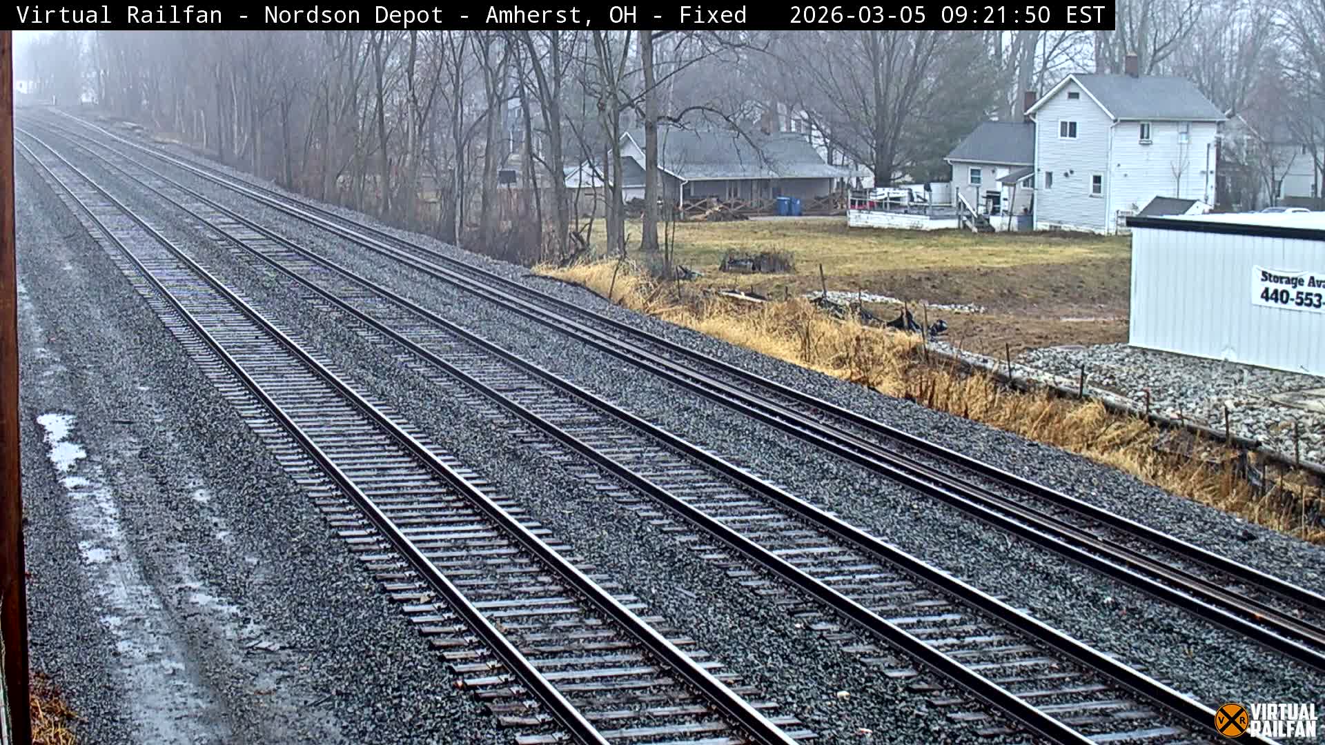 Ohio, Amherst City & Nordson Depot & Rail Crossing towards West Live Cam - Amherst, Lorain, Ohio, USA