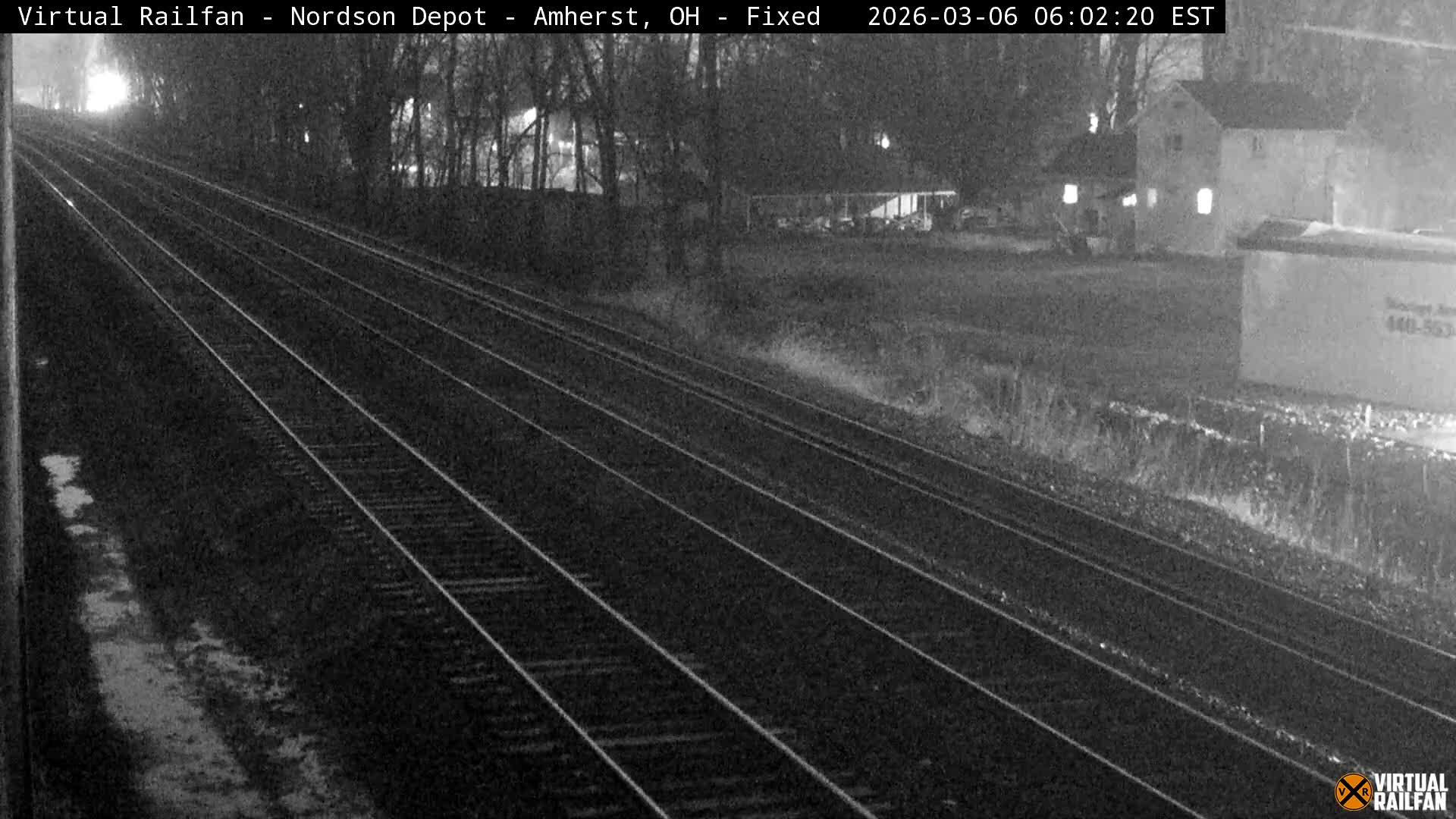 Ohio, Amherst City & Nordson Depot & Rail Crossing towards West Live Cam - Amherst, Lorain, Ohio, USA