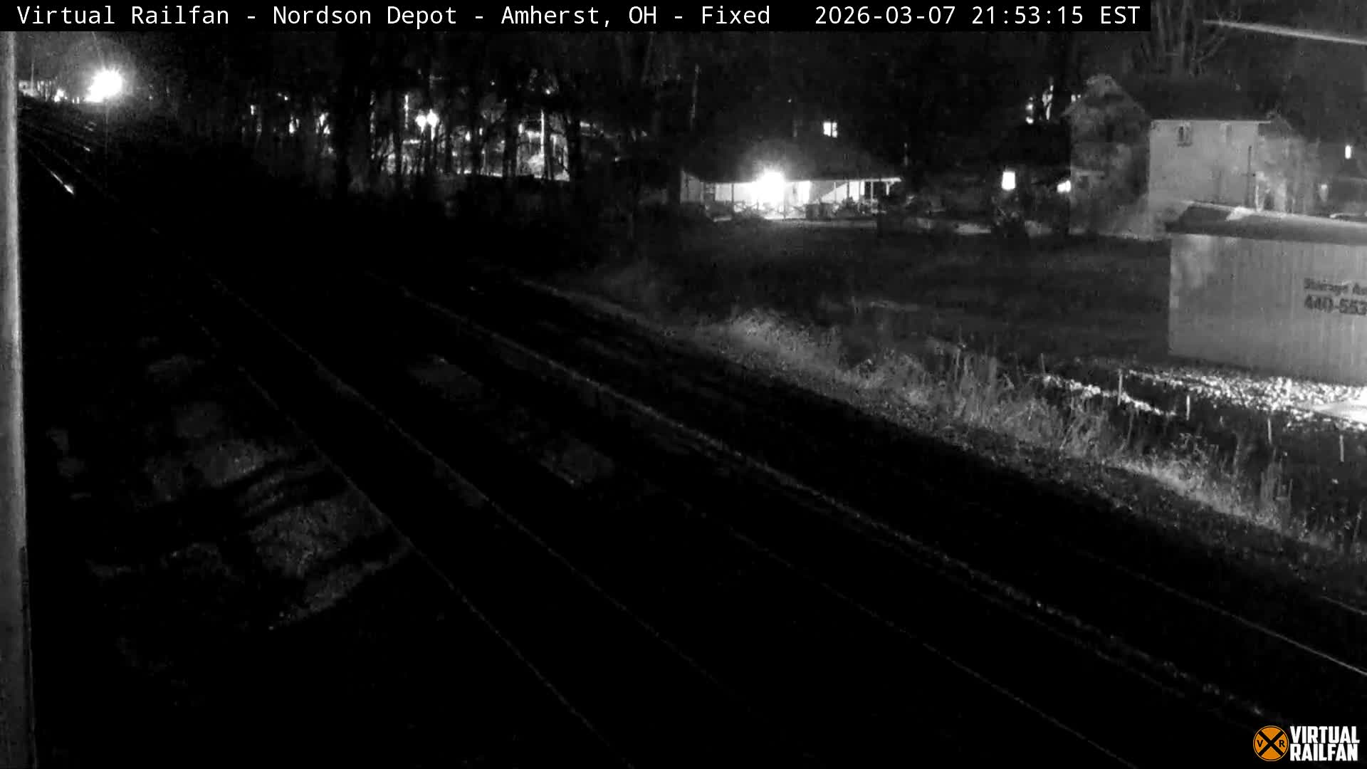 Ohio, Amherst City & Nordson Depot & Rail Crossing towards West Live Cam - Amherst, Lorain, Ohio, USA