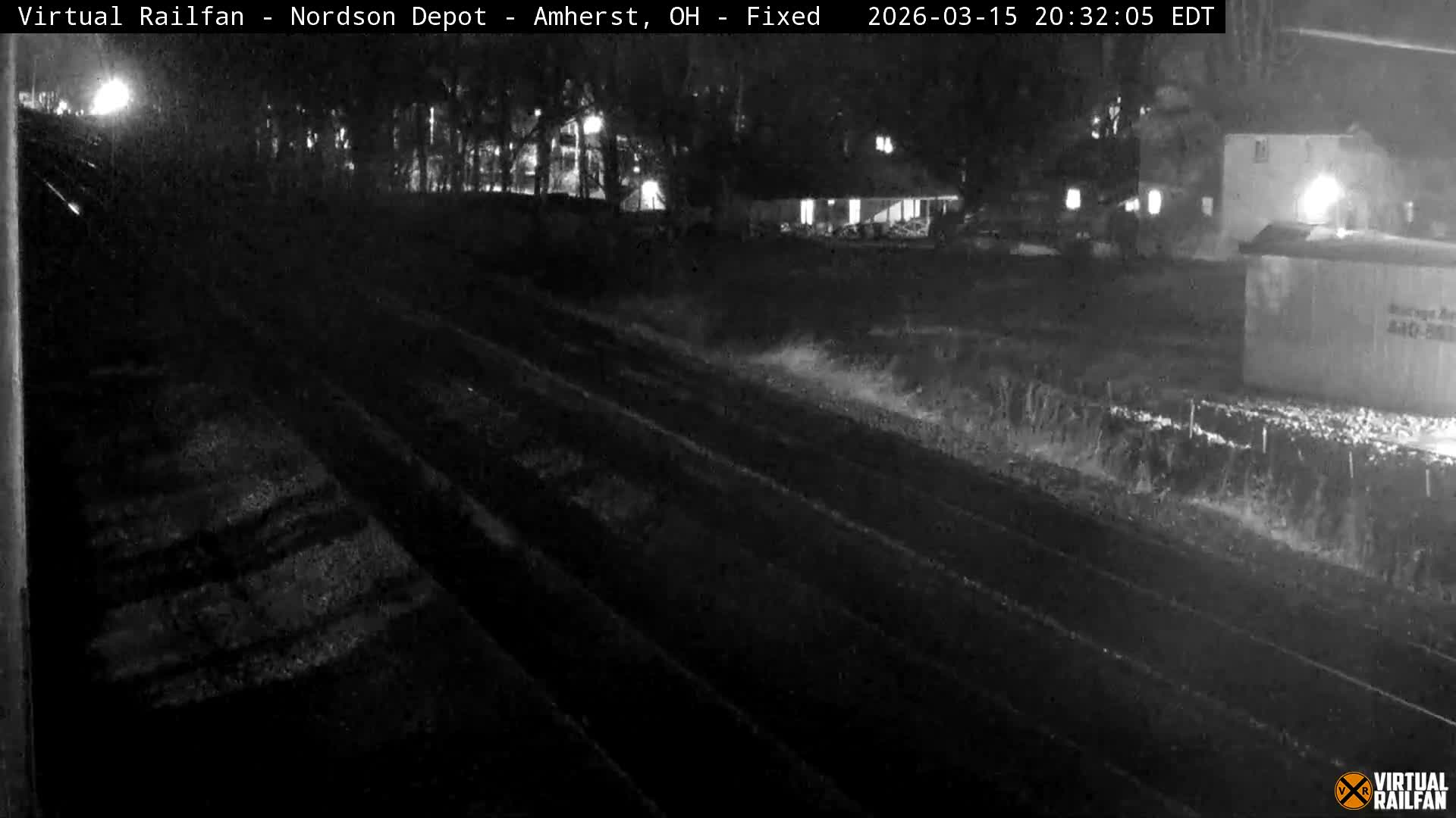 Ohio, Amherst City & Nordson Depot & Rail Crossing towards West Live Cam - Amherst, Lorain, Ohio, USA