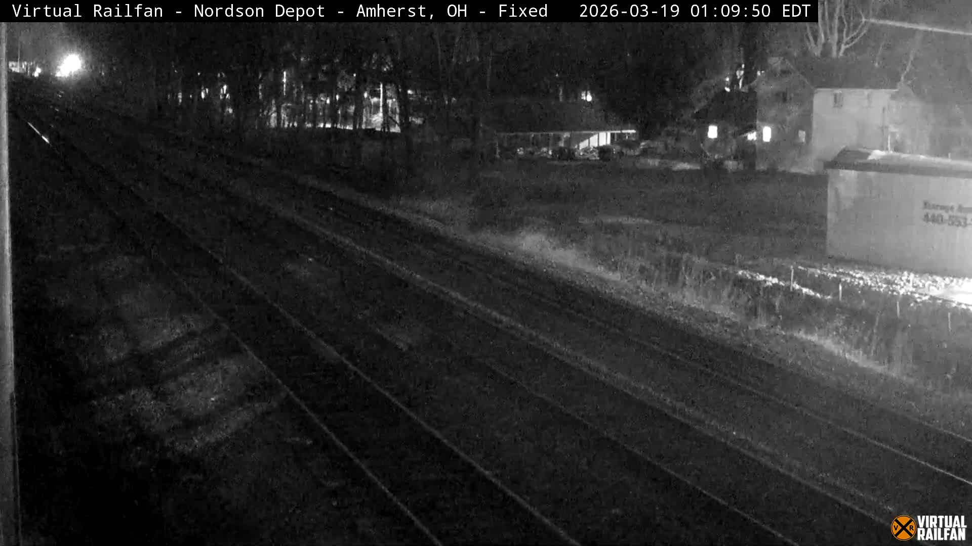 Ohio, Amherst City & Nordson Depot & Rail Crossing towards West Live Cam - Amherst, Lorain, Ohio, USA