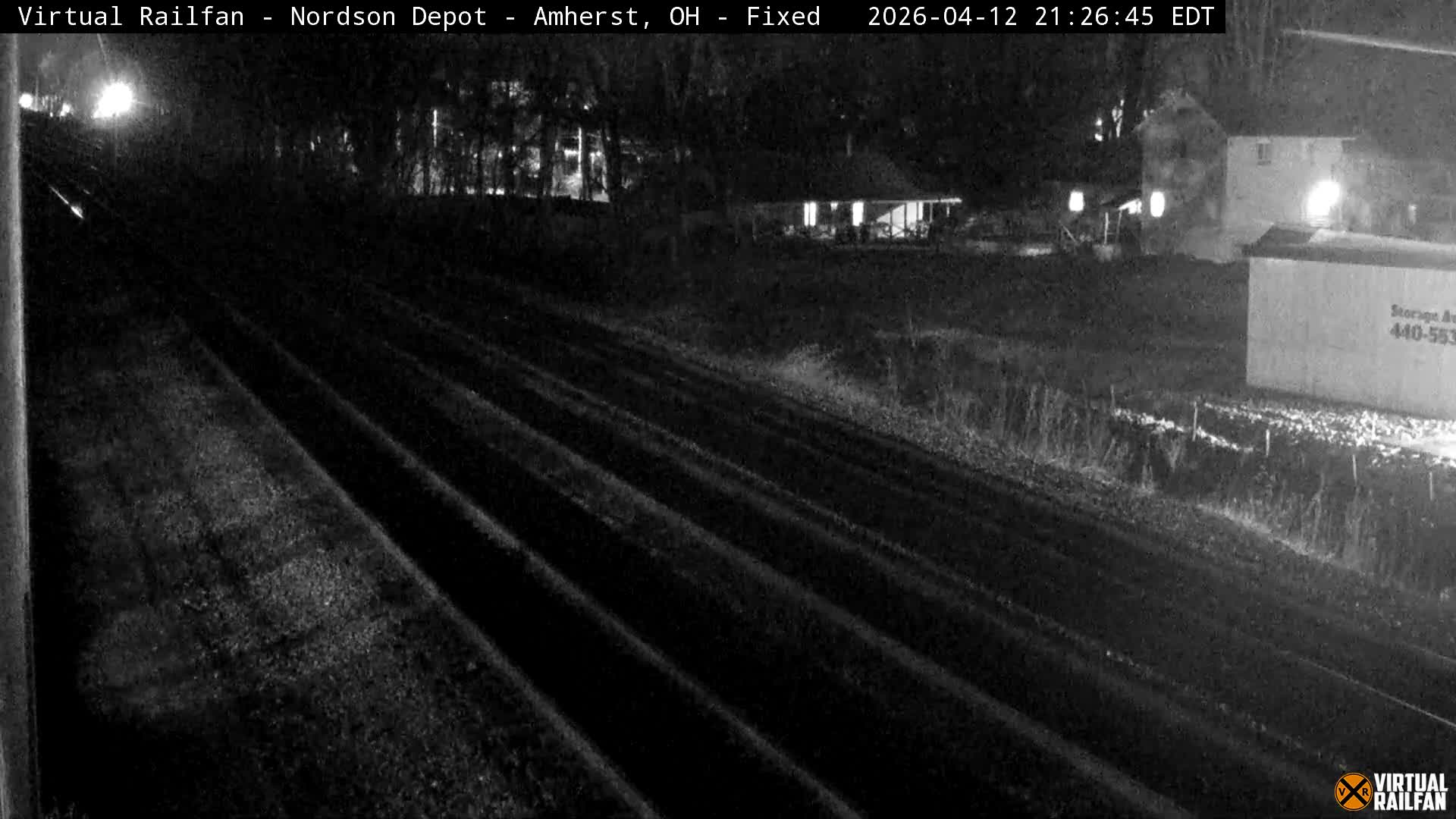 Ohio, Amherst City & Nordson Depot & Rail Crossing towards West Live Cam - Amherst, Lorain, Ohio, USA