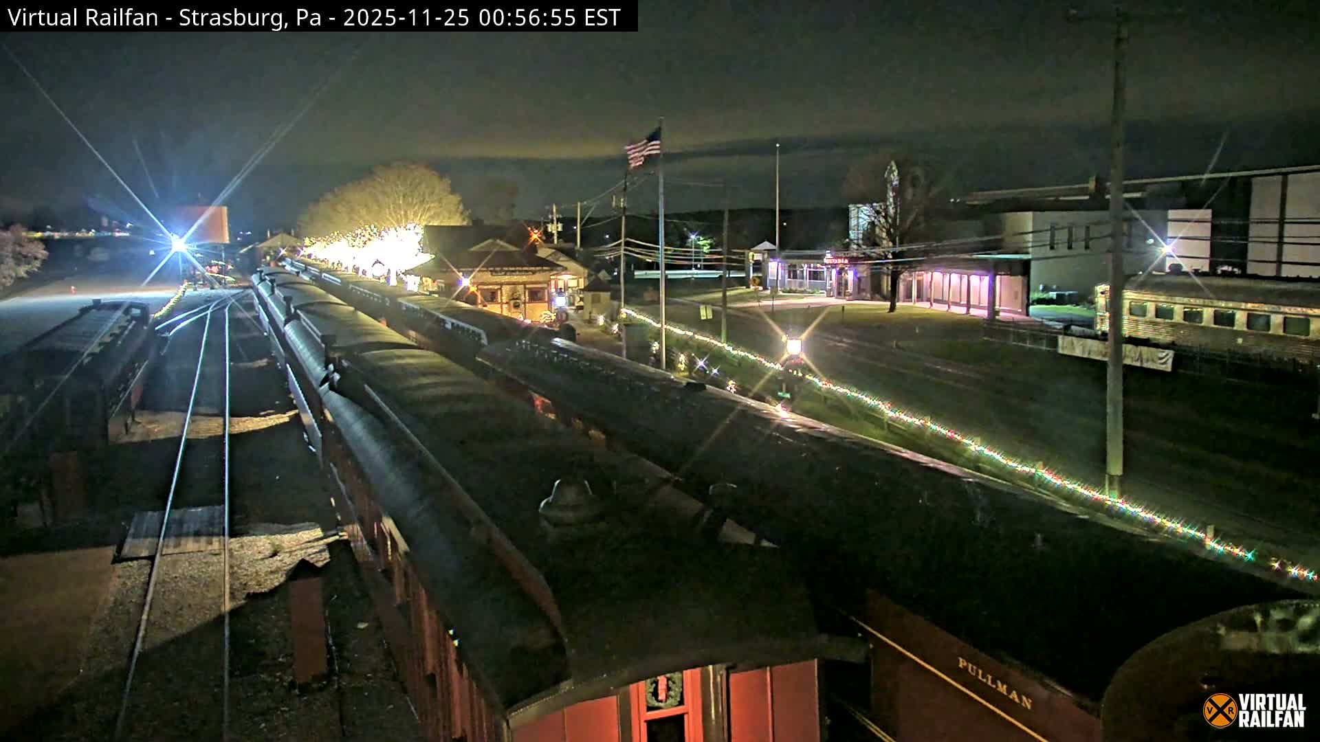 Pennsylvania, Strasburg Railroad Station & Railroad Museum of Museum Pennsylvania PTZ Live Cam - Strasburg, Lancaster, Pennsylvania, USA