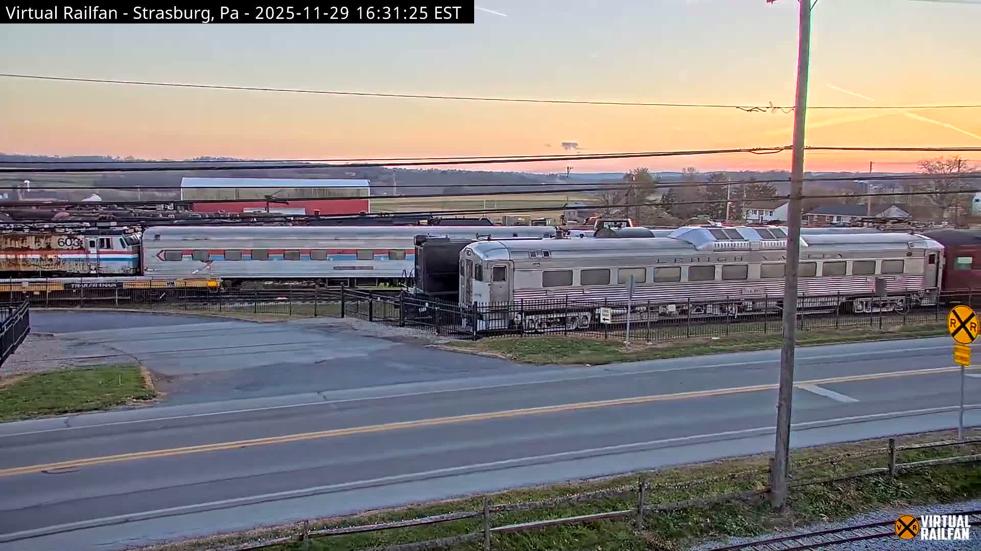 Pennsylvania, Strasburg Railroad Station & Railroad Museum of Museum Pennsylvania PTZ Live Cam - Strasburg, Lancaster, Pennsylvania, USA