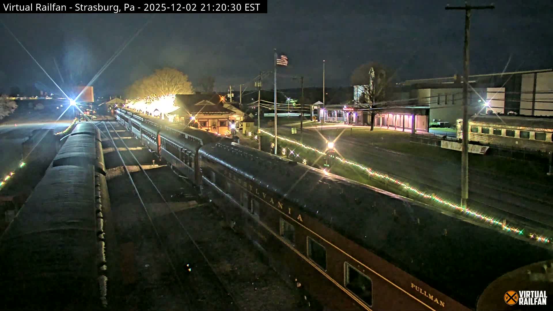Pennsylvania, Strasburg Railroad Station & Railroad Museum of Museum Pennsylvania PTZ Live Cam - Strasburg, Lancaster, Pennsylvania, USA