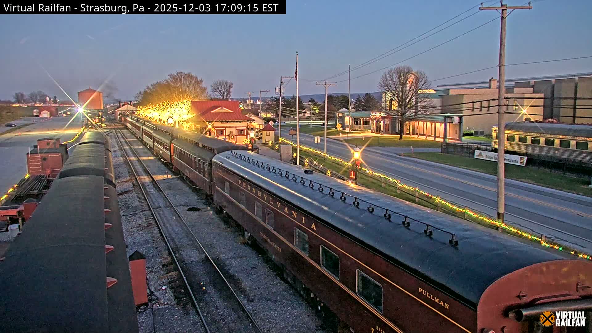 Pennsylvania, Strasburg Railroad Station & Railroad Museum of Museum Pennsylvania PTZ Live Cam - Strasburg, Lancaster, Pennsylvania, USA