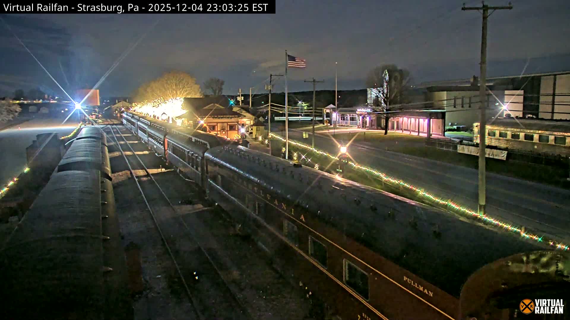 Pennsylvania, Strasburg Railroad Station & Railroad Museum of Museum Pennsylvania PTZ Live Cam - Strasburg, Lancaster, Pennsylvania, USA