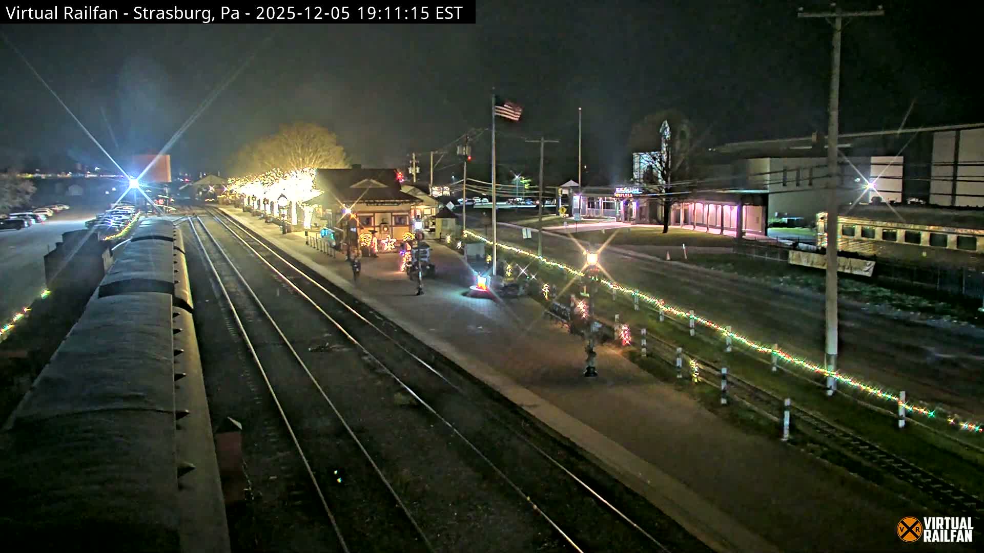 Pennsylvania, Strasburg Railroad Station & Railroad Museum of Museum Pennsylvania PTZ Live Cam - Strasburg, Lancaster, Pennsylvania, USA