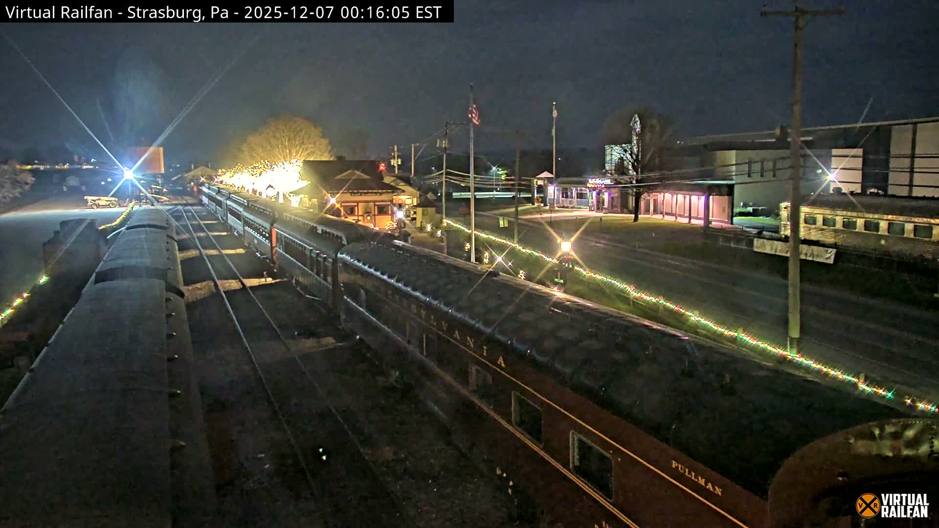 Pennsylvania, Strasburg Railroad Station & Railroad Museum of Museum Pennsylvania PTZ Live Cam - Strasburg, Lancaster, Pennsylvania, USA