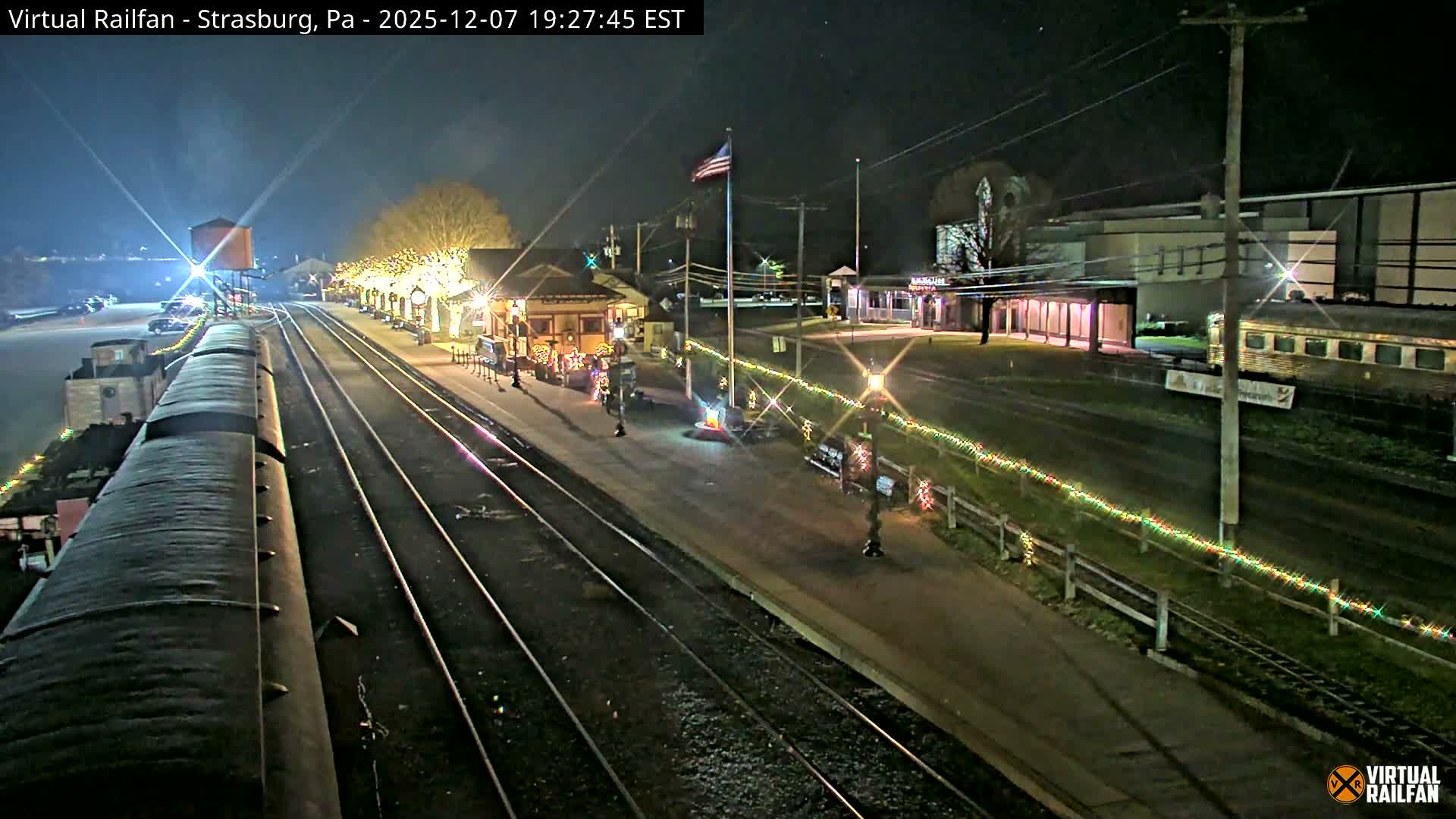 Pennsylvania, Strasburg Railroad Station & Railroad Museum of Museum Pennsylvania PTZ Live Cam - Strasburg, Lancaster, Pennsylvania, USA