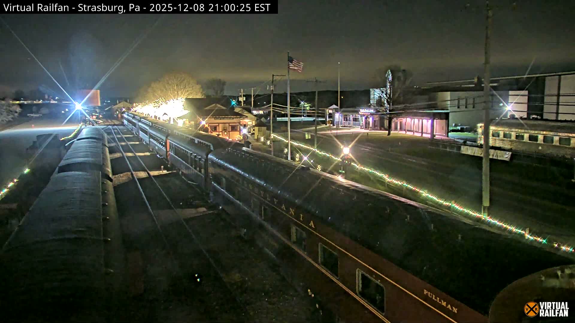 Pennsylvania, Strasburg Railroad Station & Railroad Museum of Museum Pennsylvania PTZ Live Cam - Strasburg, Lancaster, Pennsylvania, USA
