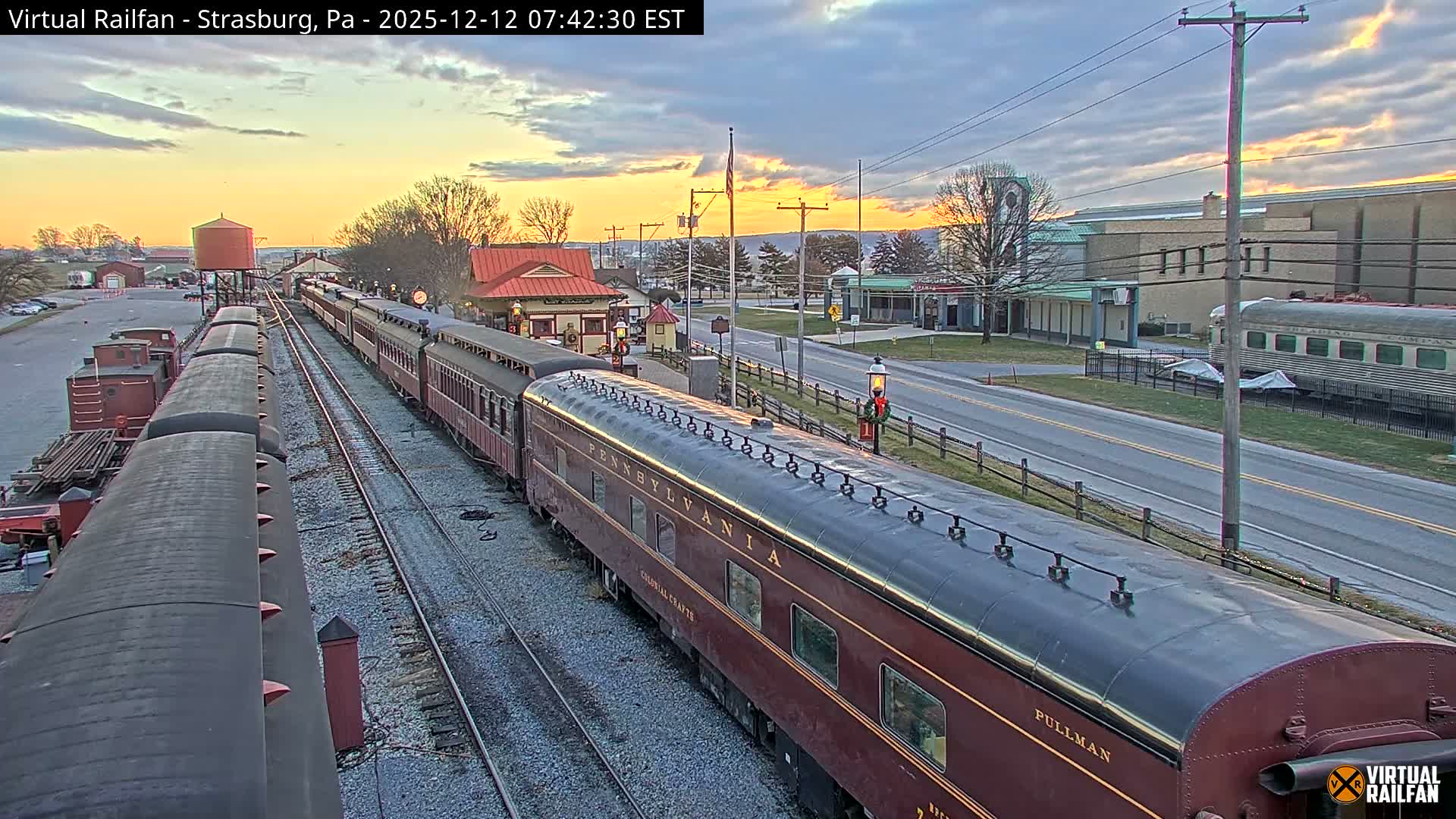 Pennsylvania, Strasburg Railroad Station & Railroad Museum of Museum Pennsylvania PTZ Live Cam - Strasburg, Lancaster, Pennsylvania, USA