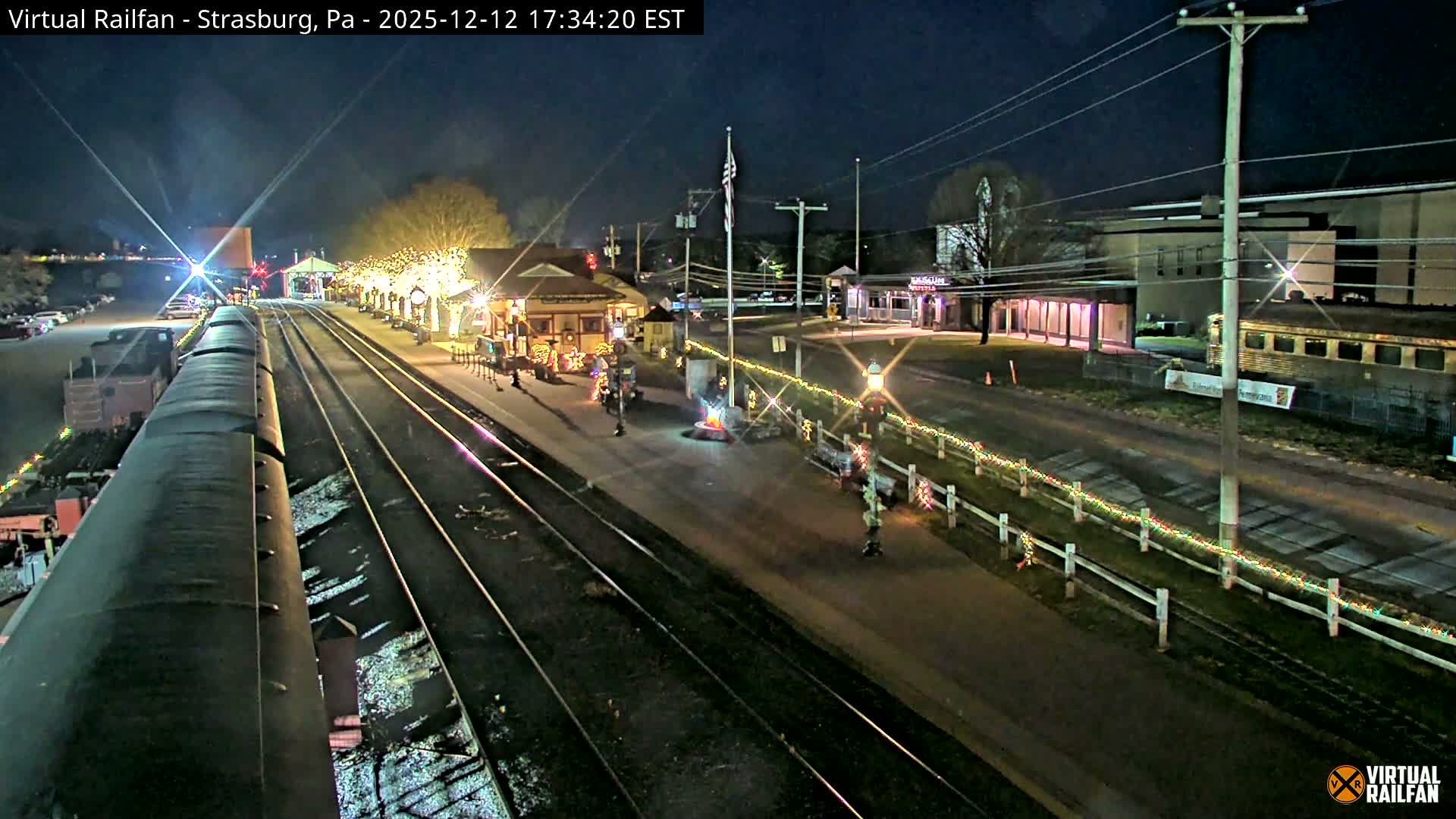 Pennsylvania, Strasburg Railroad Station & Railroad Museum of Museum Pennsylvania PTZ Live Cam - Strasburg, Lancaster, Pennsylvania, USA