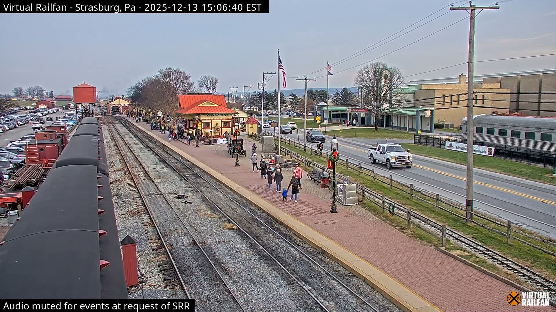 Pennsylvania, Strasburg Railroad Station & Railroad Museum of Museum Pennsylvania PTZ Live Cam - Strasburg, Lancaster, Pennsylvania, USA