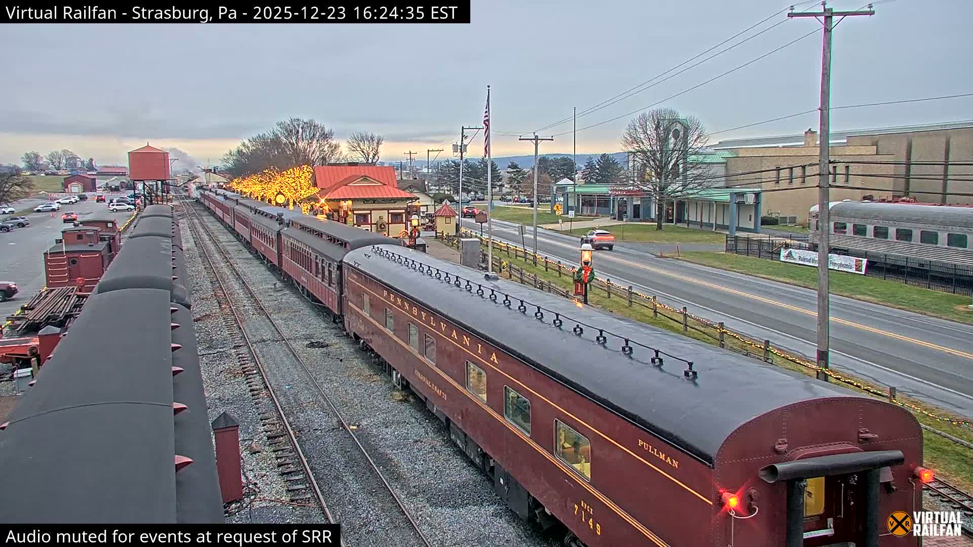 Pennsylvania, Strasburg Railroad Station & Railroad Museum of Museum Pennsylvania PTZ Live Cam - Strasburg, Lancaster, Pennsylvania, USA