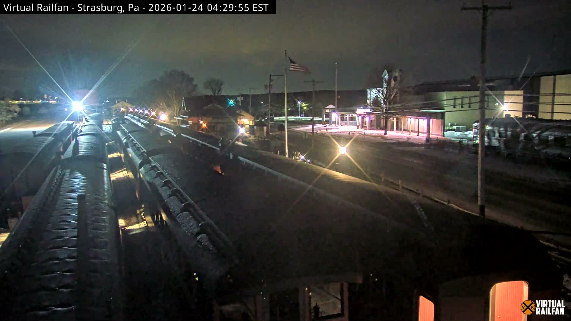 Pennsylvania, Strasburg Railroad Station & Railroad Museum of Museum Pennsylvania PTZ Live Cam - Strasburg, Lancaster, Pennsylvania, USA
