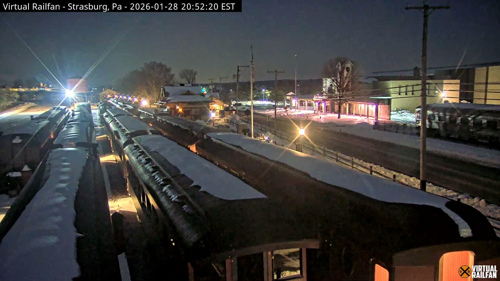 Pennsylvania, Strasburg Railroad Station & Railroad Museum of Museum Pennsylvania PTZ Live Cam - Strasburg, Lancaster, Pennsylvania, USA