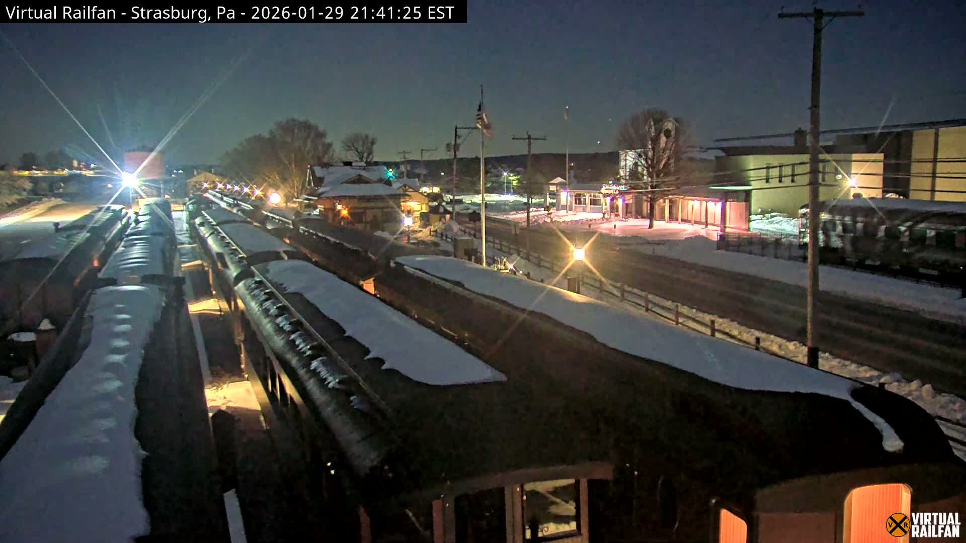 Pennsylvania, Strasburg Railroad Station & Railroad Museum of Museum Pennsylvania PTZ Live Cam - Strasburg, Lancaster, Pennsylvania, USA