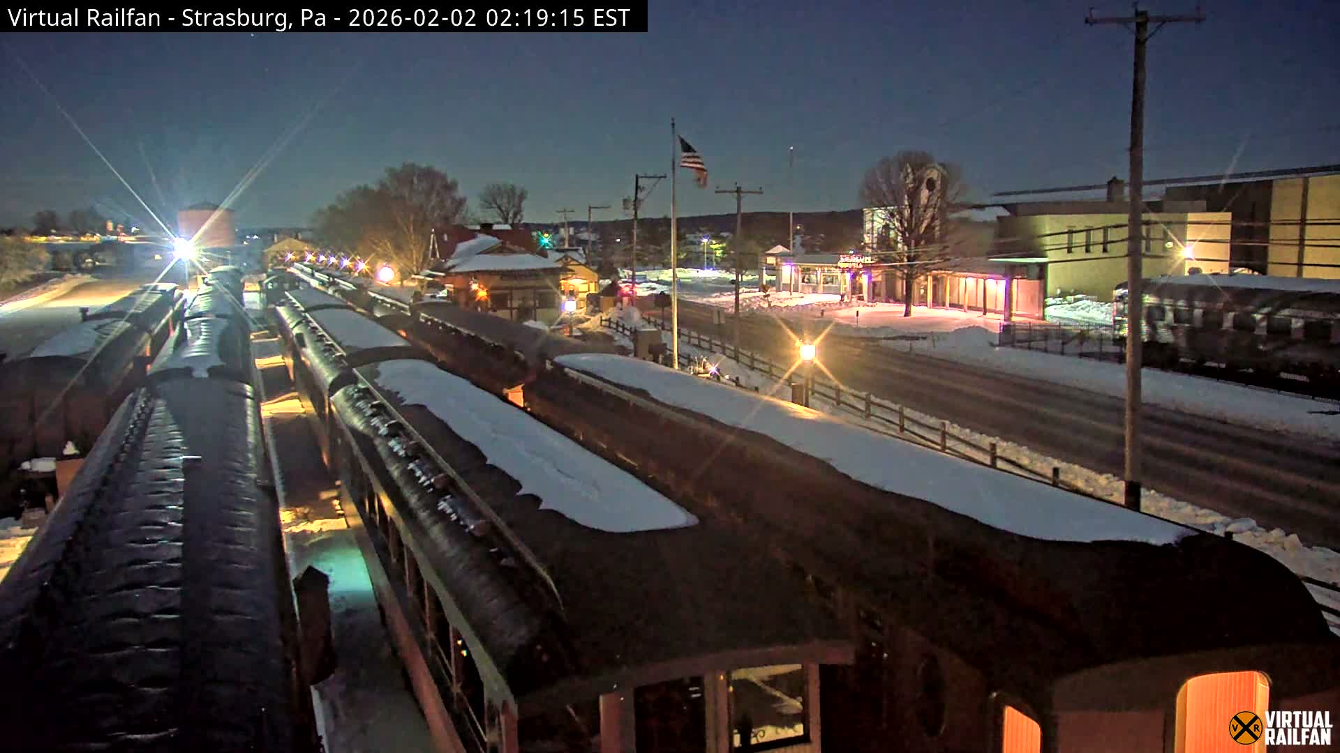 Pennsylvania, Strasburg Railroad Station & Railroad Museum of Museum Pennsylvania PTZ Live Cam - Strasburg, Lancaster, Pennsylvania, USA