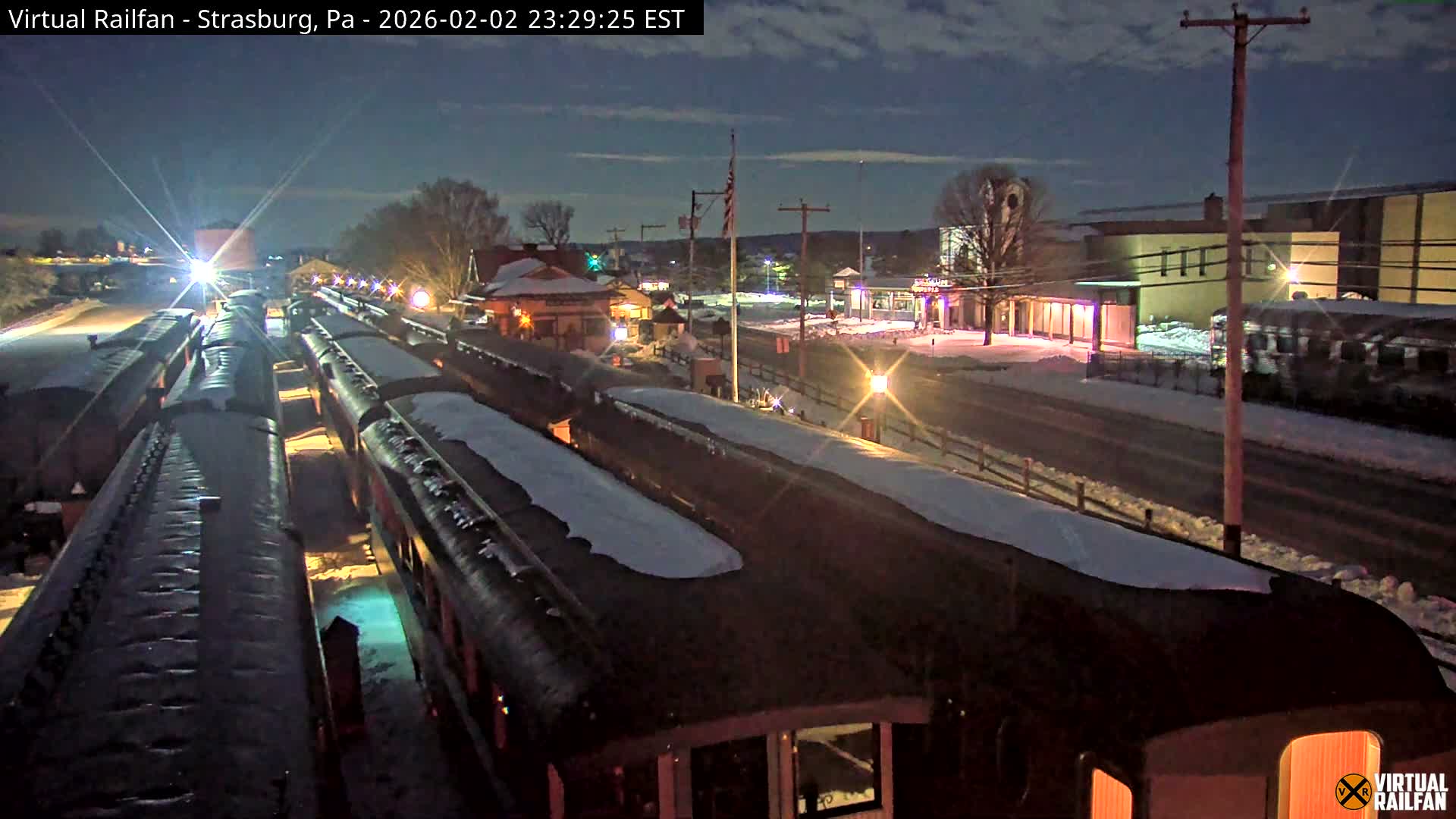 Pennsylvania, Strasburg Railroad Station & Railroad Museum of Museum Pennsylvania PTZ Live Cam - Strasburg, Lancaster, Pennsylvania, USA
