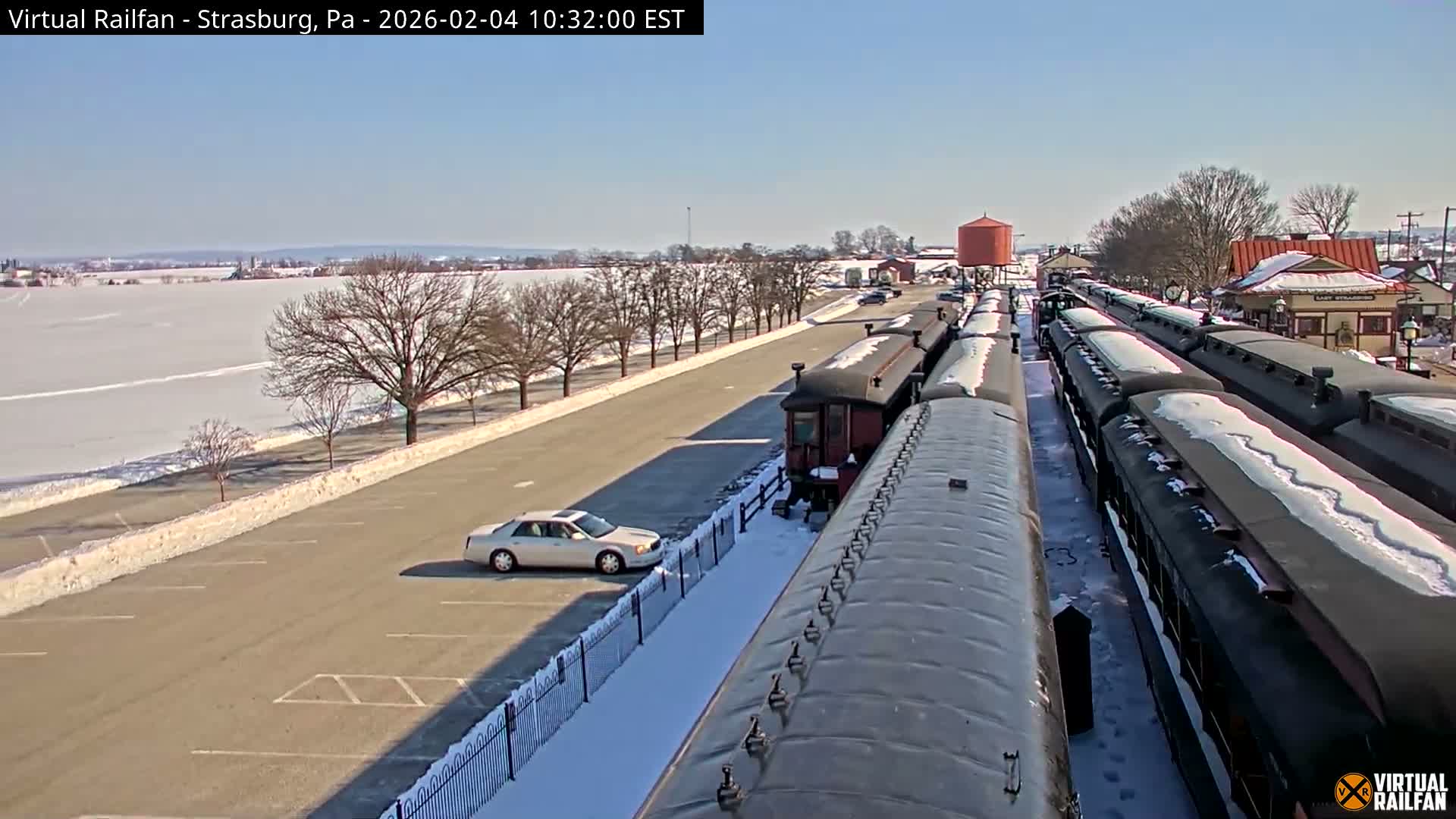 Pennsylvania, Strasburg Railroad Station & Railroad Museum of Museum Pennsylvania PTZ Live Cam - Strasburg, Lancaster, Pennsylvania, USA