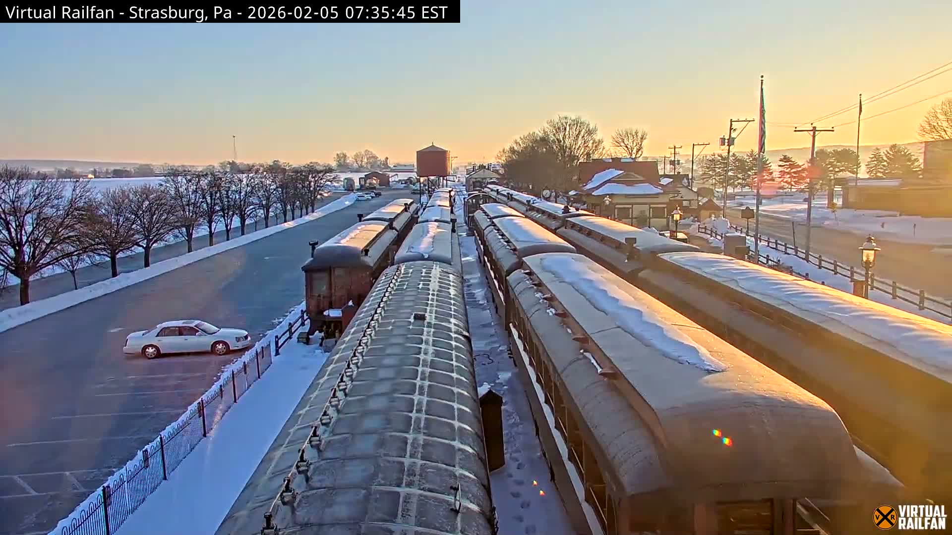 Pennsylvania, Strasburg Railroad Station & Railroad Museum of Museum Pennsylvania PTZ Live Cam - Strasburg, Lancaster, Pennsylvania, USA