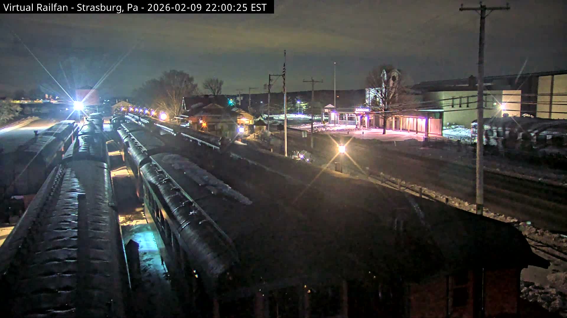 Pennsylvania, Strasburg Railroad Station & Railroad Museum of Museum Pennsylvania PTZ Live Cam - Strasburg, Lancaster, Pennsylvania, USA