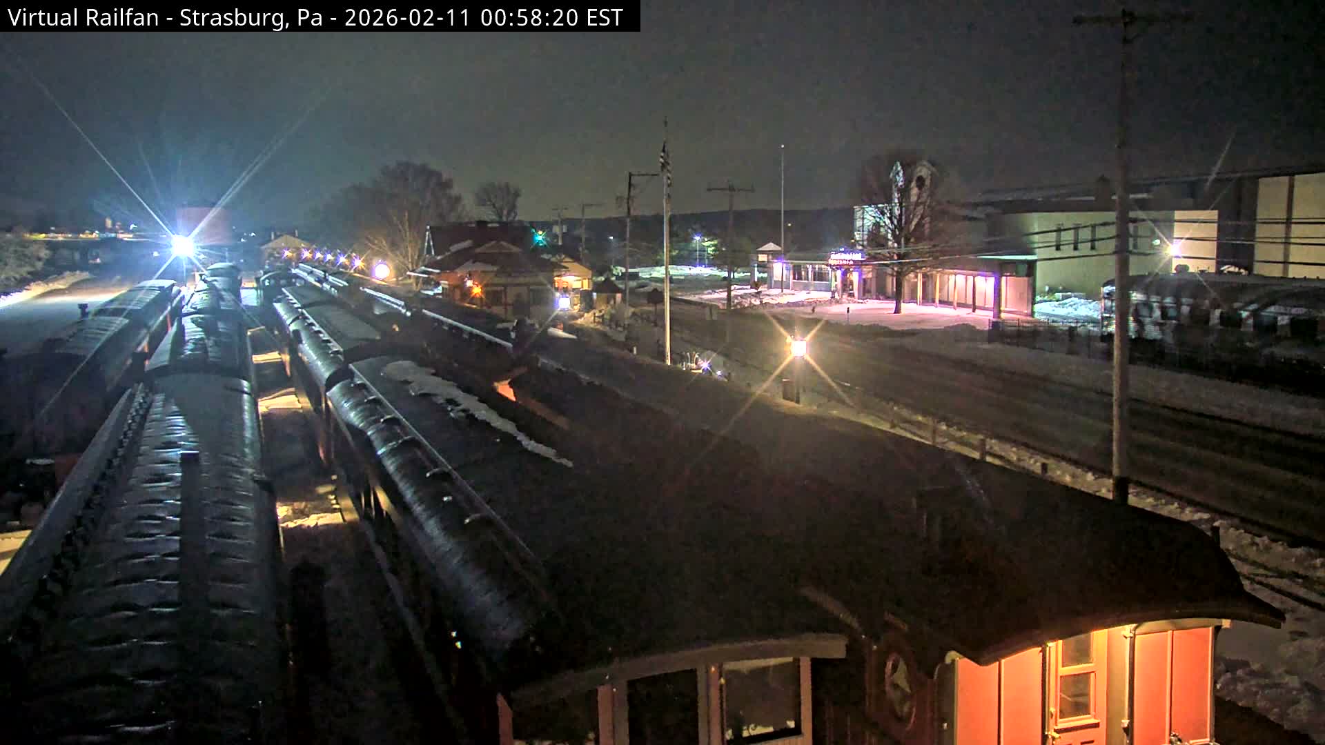 Pennsylvania, Strasburg Railroad Station & Railroad Museum of Museum Pennsylvania PTZ Live Cam - Strasburg, Lancaster, Pennsylvania, USA