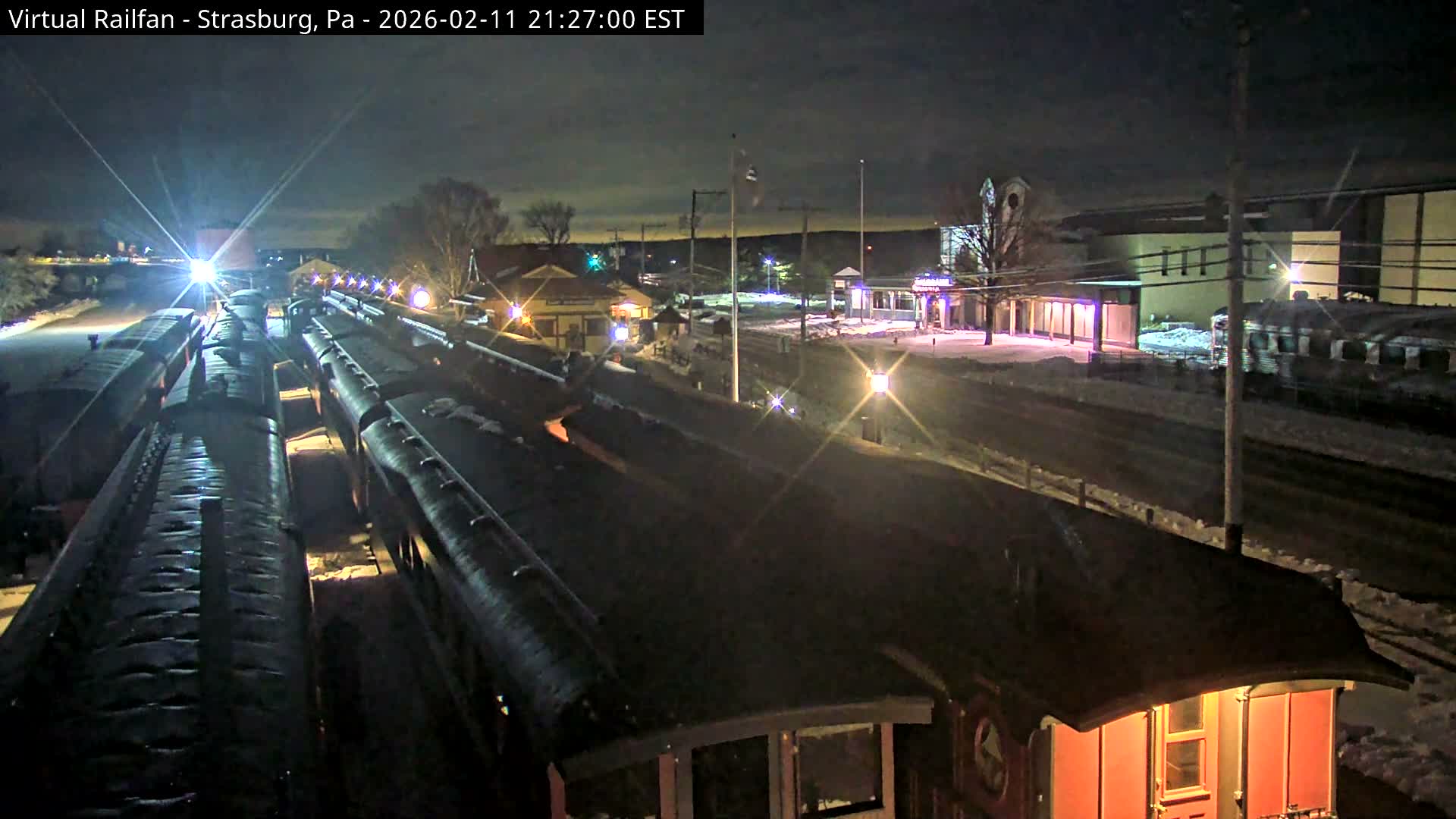 Pennsylvania, Strasburg Railroad Station & Railroad Museum of Museum Pennsylvania PTZ Live Cam - Strasburg, Lancaster, Pennsylvania, USA
