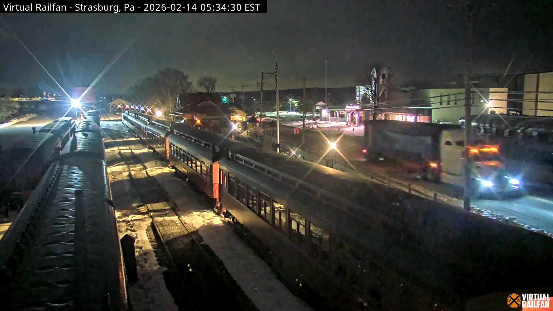 Pennsylvania, Strasburg Railroad Station & Railroad Museum of Museum Pennsylvania PTZ Live Cam - Strasburg, Lancaster, Pennsylvania, USA
