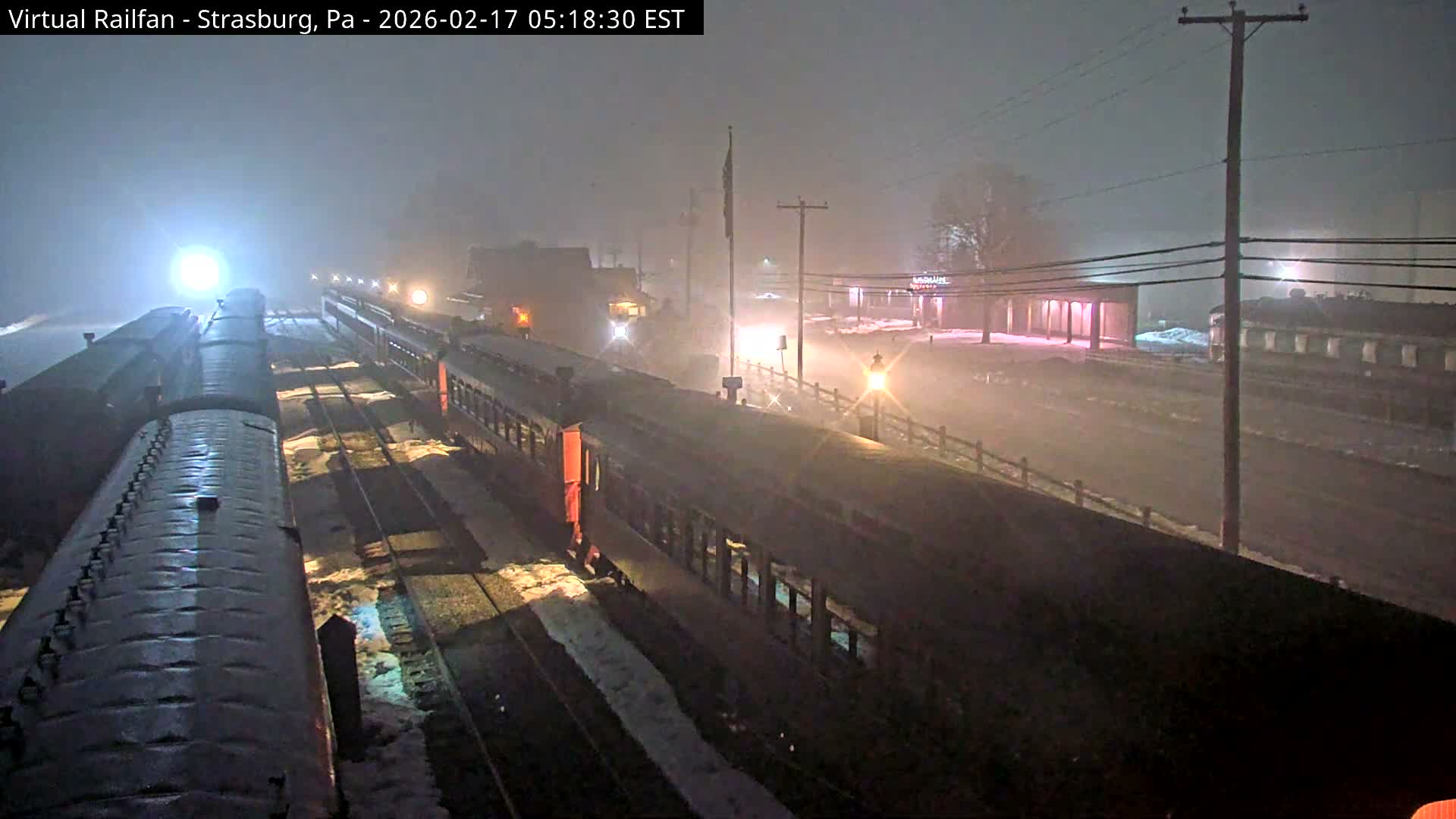 Pennsylvania, Strasburg Railroad Station & Railroad Museum of Museum Pennsylvania PTZ Live Cam - Strasburg, Lancaster, Pennsylvania, USA