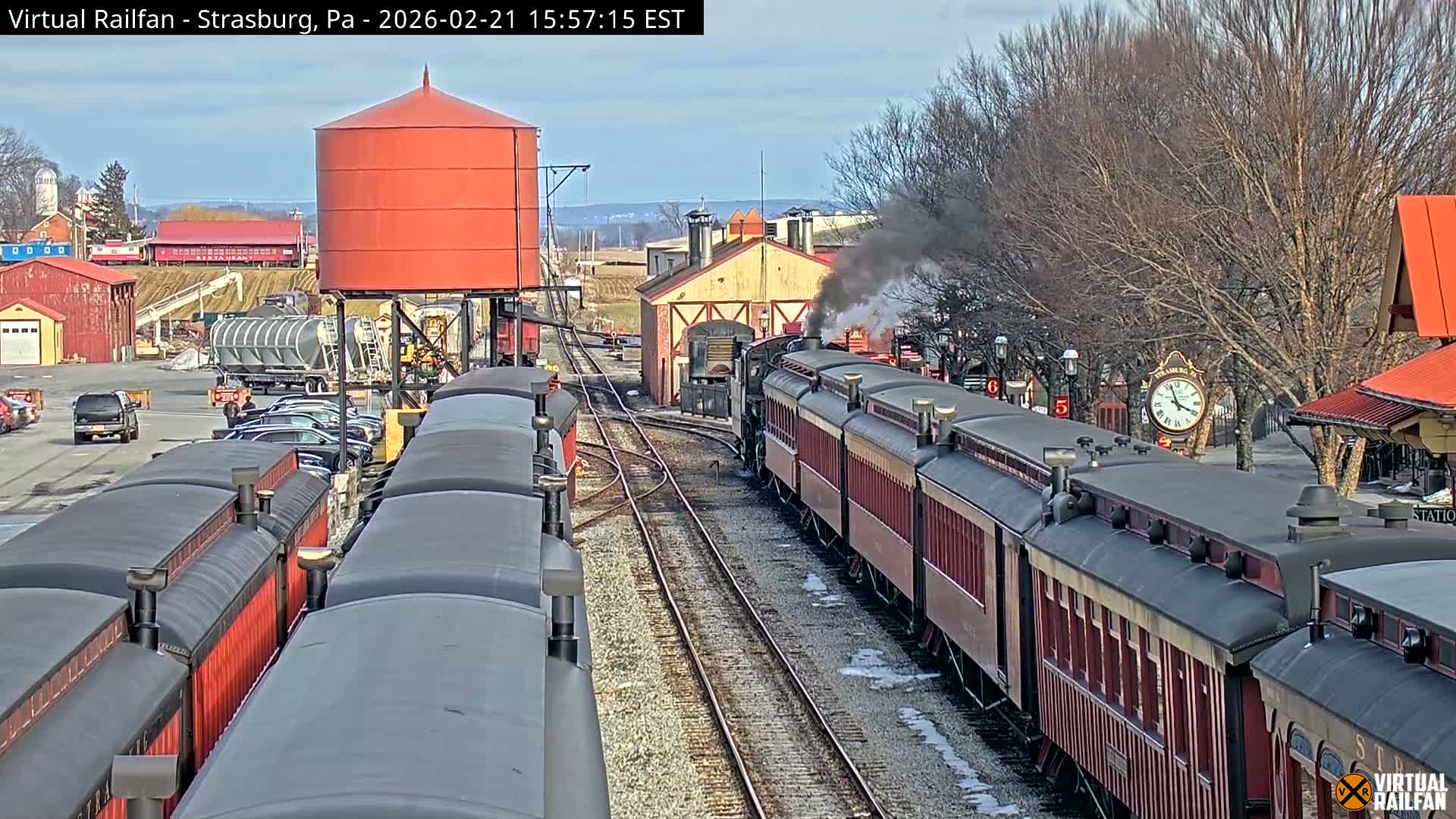 Pennsylvania, Strasburg Railroad Station & Railroad Museum of Museum Pennsylvania PTZ Live Cam - Strasburg, Lancaster, Pennsylvania, USA