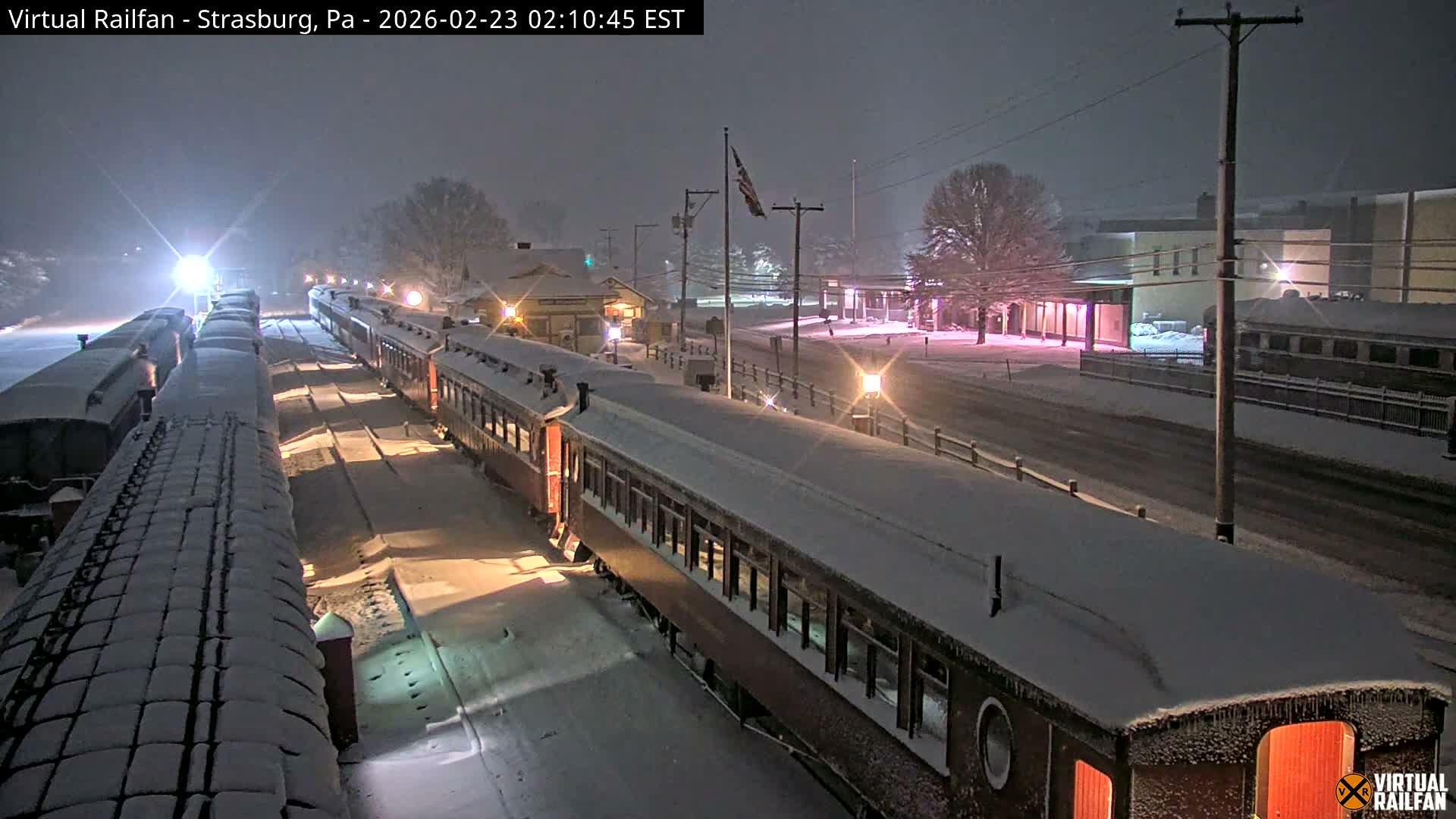 Pennsylvania, Strasburg Railroad Station & Railroad Museum of Museum Pennsylvania PTZ Live Cam - Strasburg, Lancaster, Pennsylvania, USA