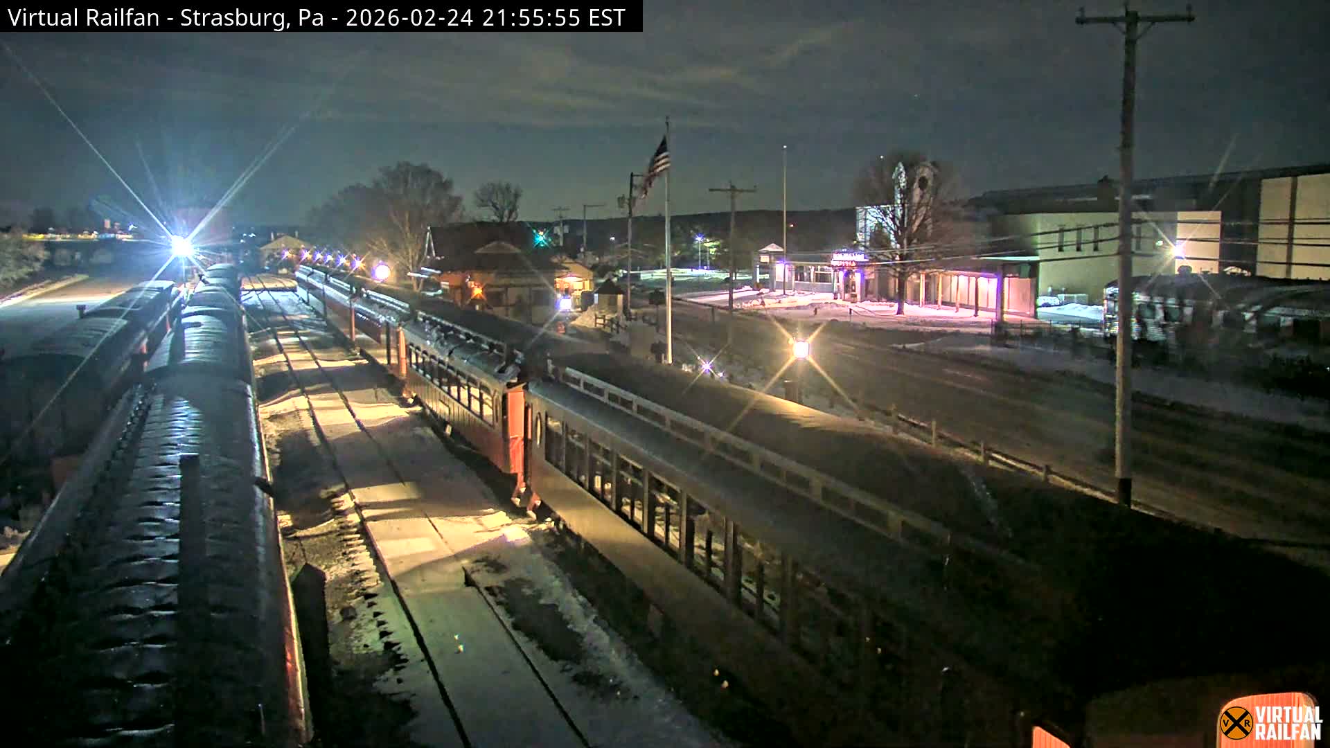 Pennsylvania, Strasburg Railroad Station & Railroad Museum of Museum Pennsylvania PTZ Live Cam - Strasburg, Lancaster, Pennsylvania, USA
