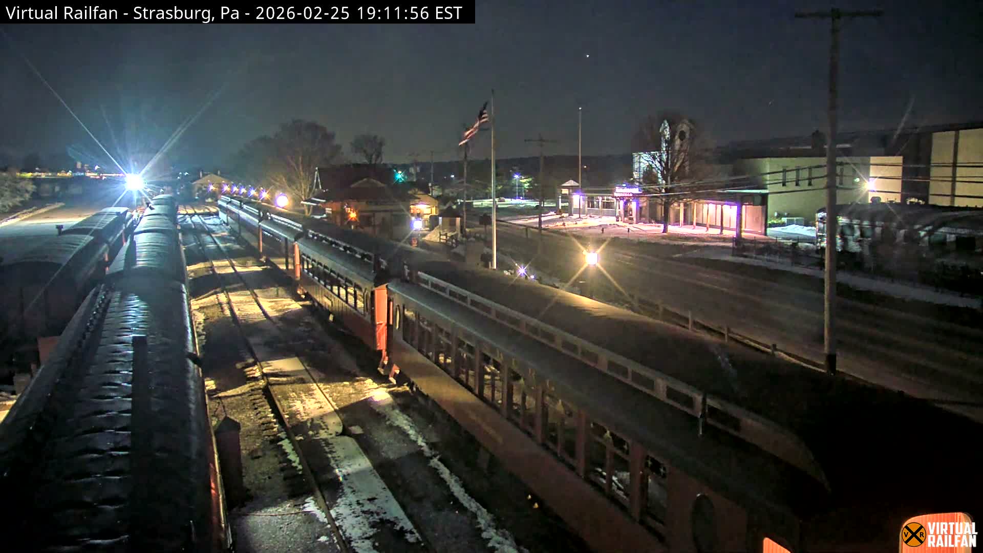 Pennsylvania, Strasburg Railroad Station & Railroad Museum of Museum Pennsylvania PTZ Live Cam - Strasburg, Lancaster, Pennsylvania, USA