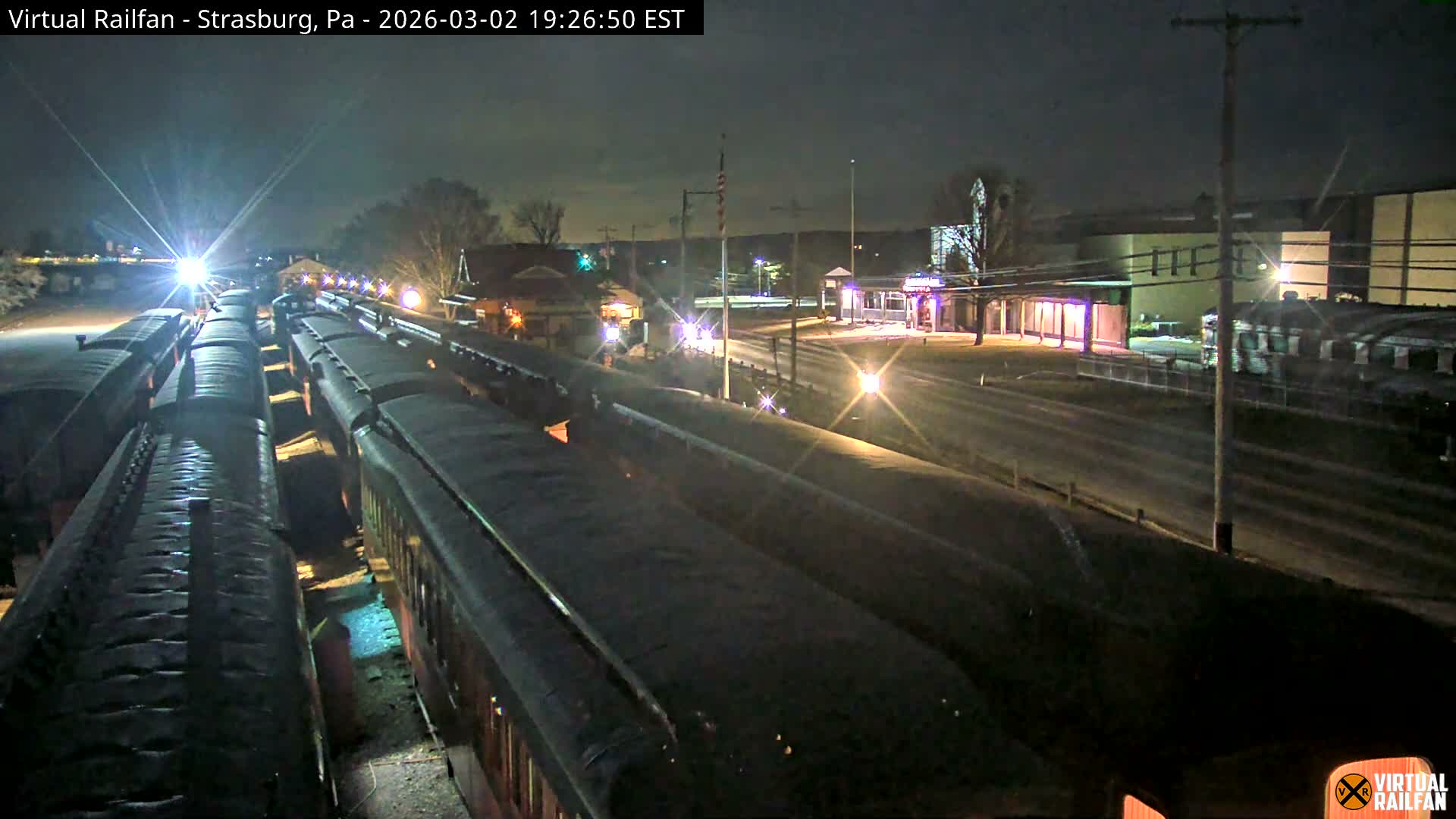 Pennsylvania, Strasburg Railroad Station & Railroad Museum of Museum Pennsylvania PTZ Live Cam - Strasburg, Lancaster, Pennsylvania, USA